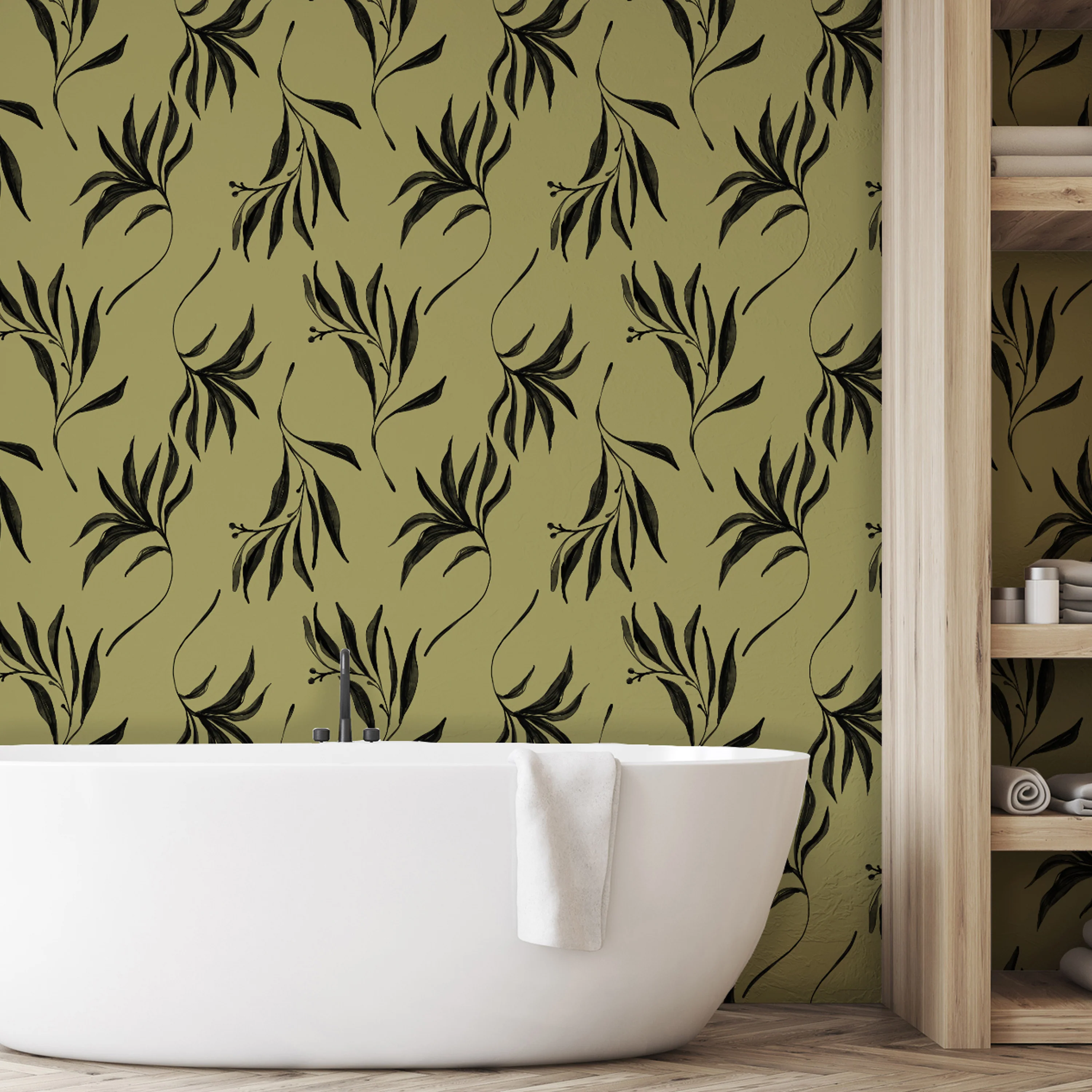 Painterly Branches Wallpaper - Image 6