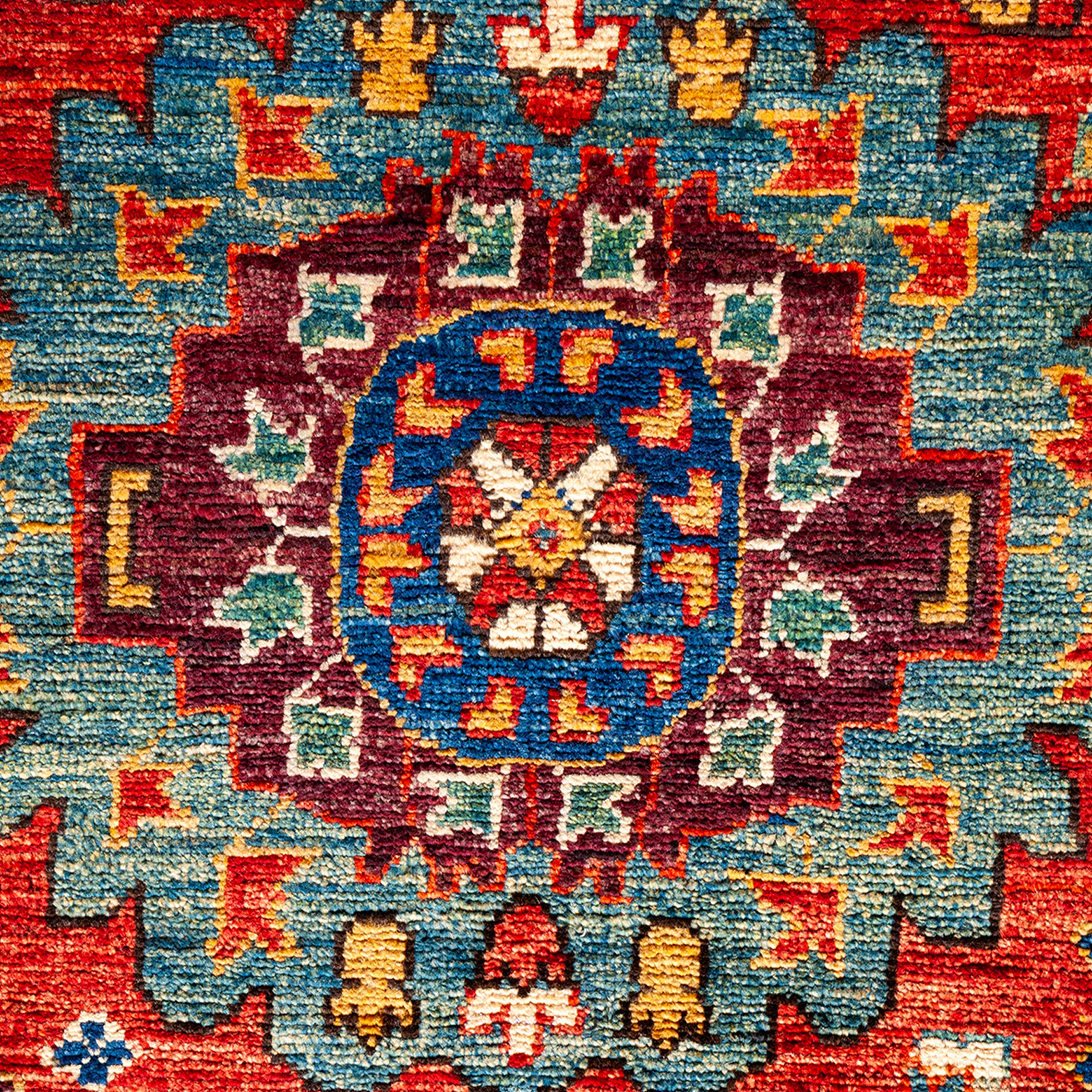 Red Traditional Serapi Wool Rug - 5'10" x 9'3" - Image 3
