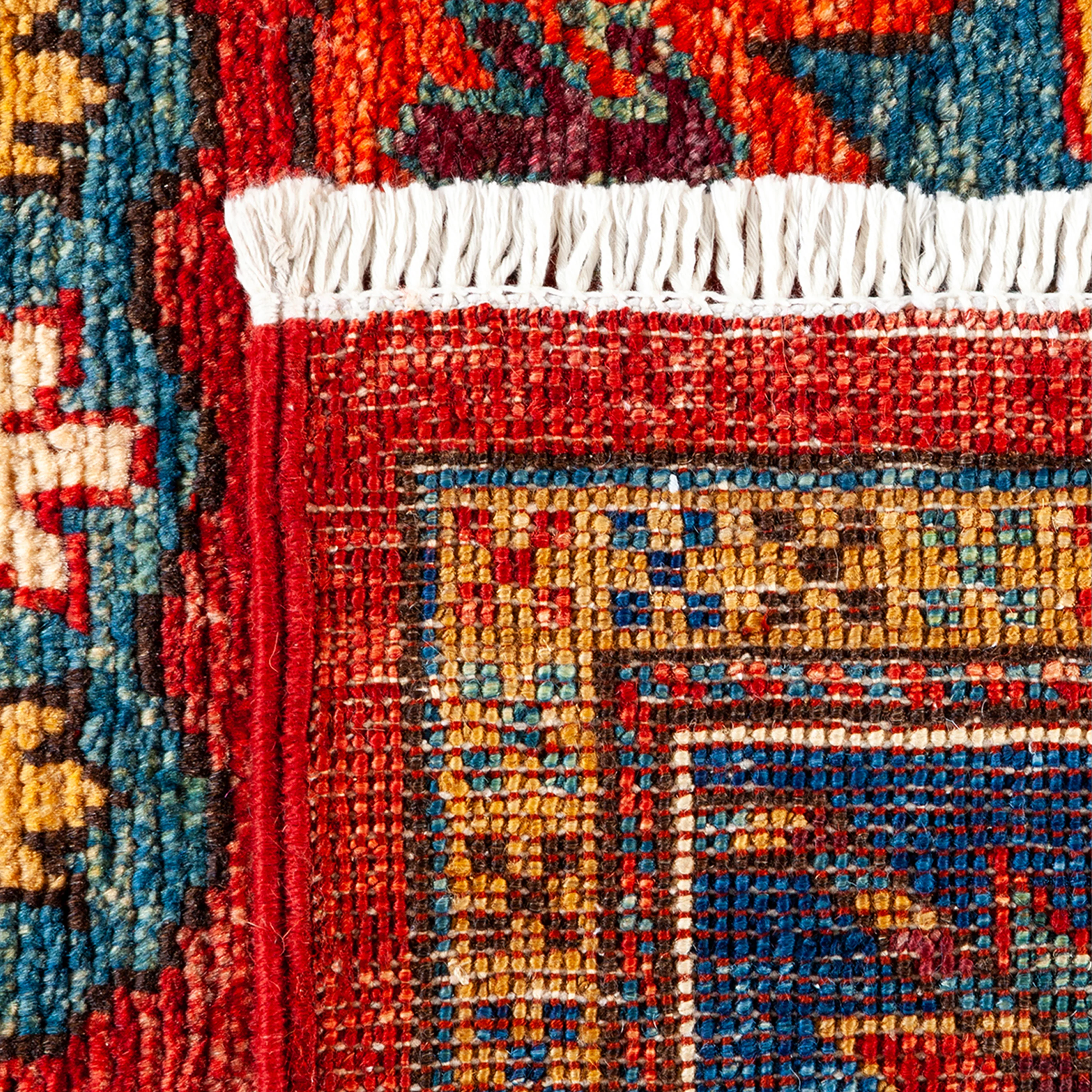 Red Traditional Serapi Wool Rug - 5'10" x 9'3" - Image 5