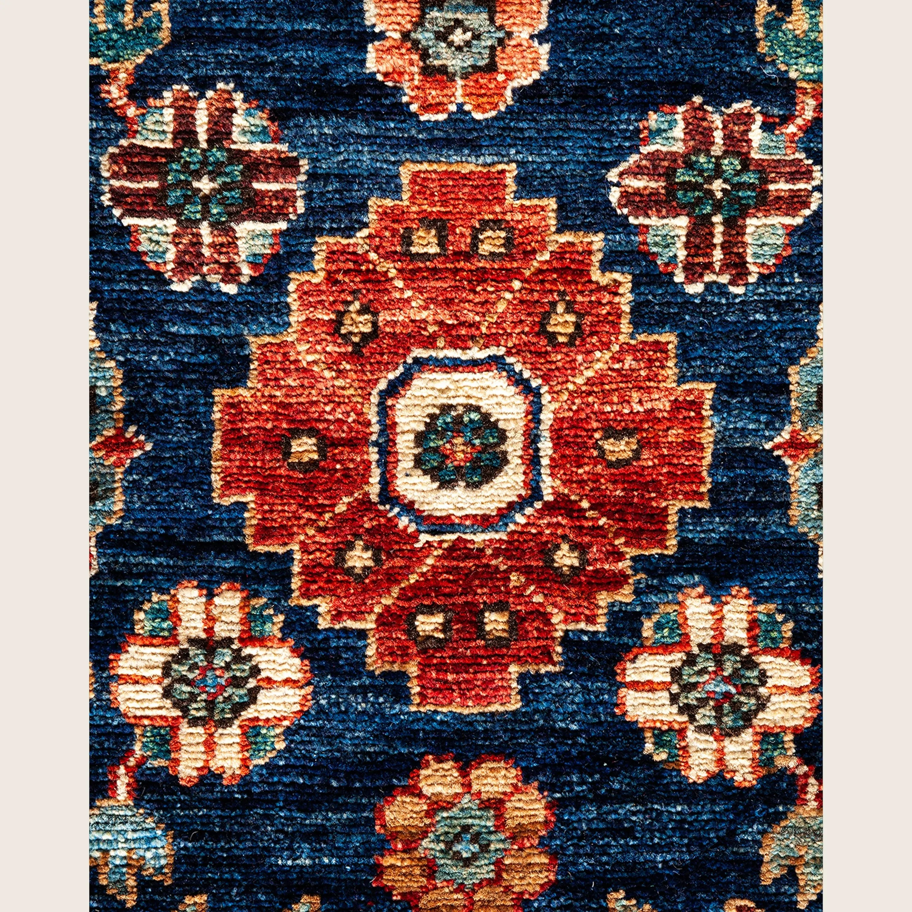 Red Traditional Serapi Wool Rug - 6' x 9'1" - Image 3
