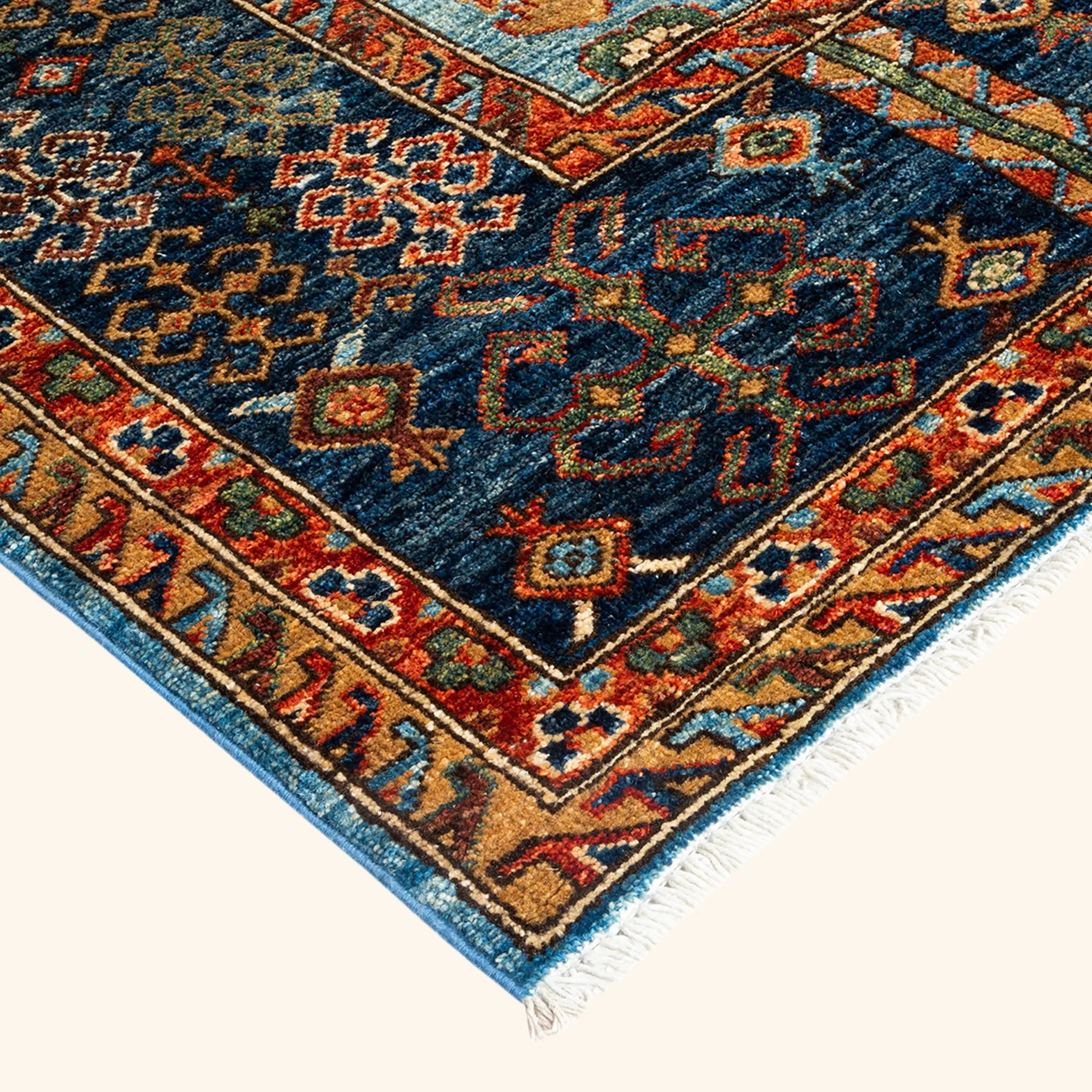 Blue Traditional Serapi Wool Rug - 8'1" x 9'10" - Image 2