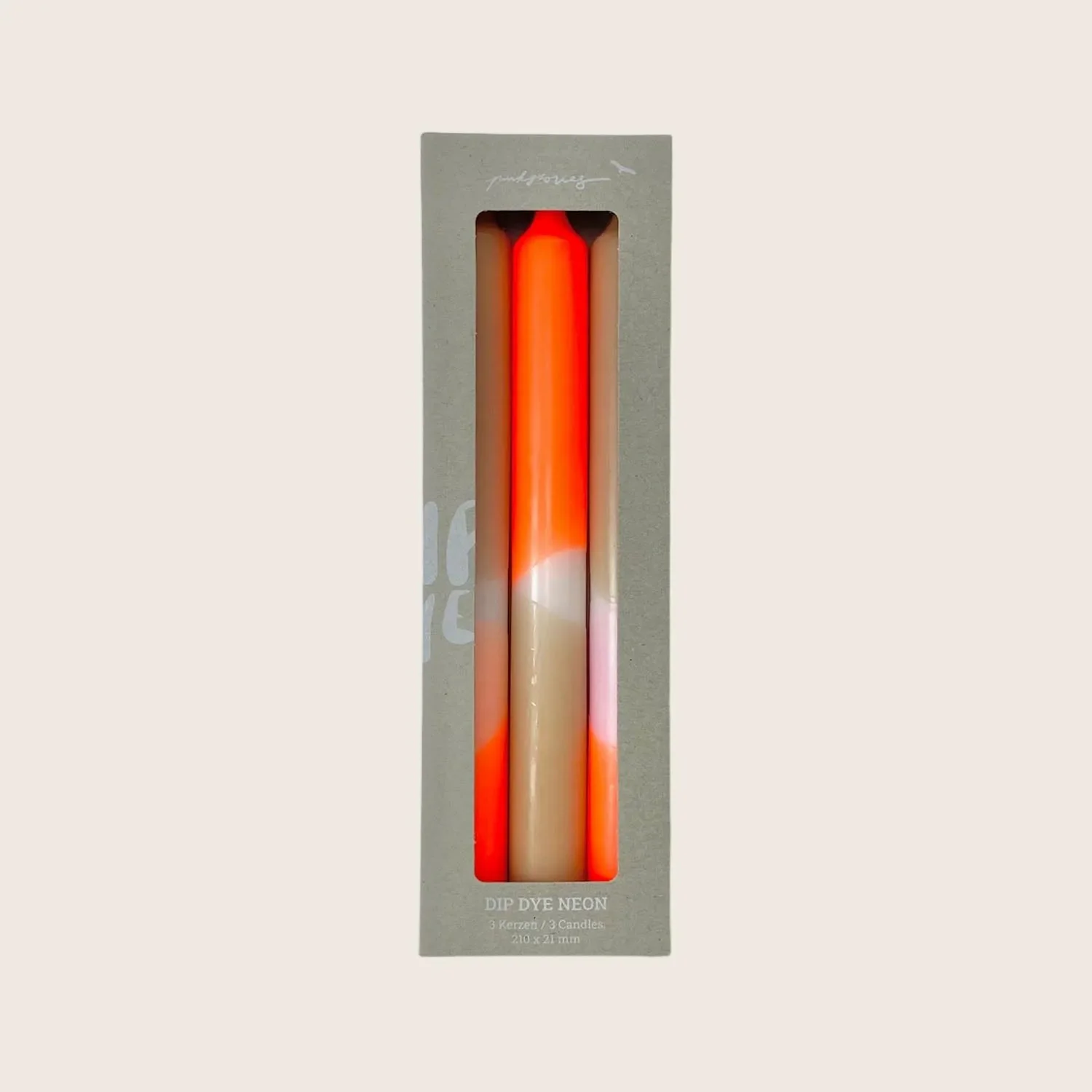 Papaya Sand Taper Candle Set - Image 2