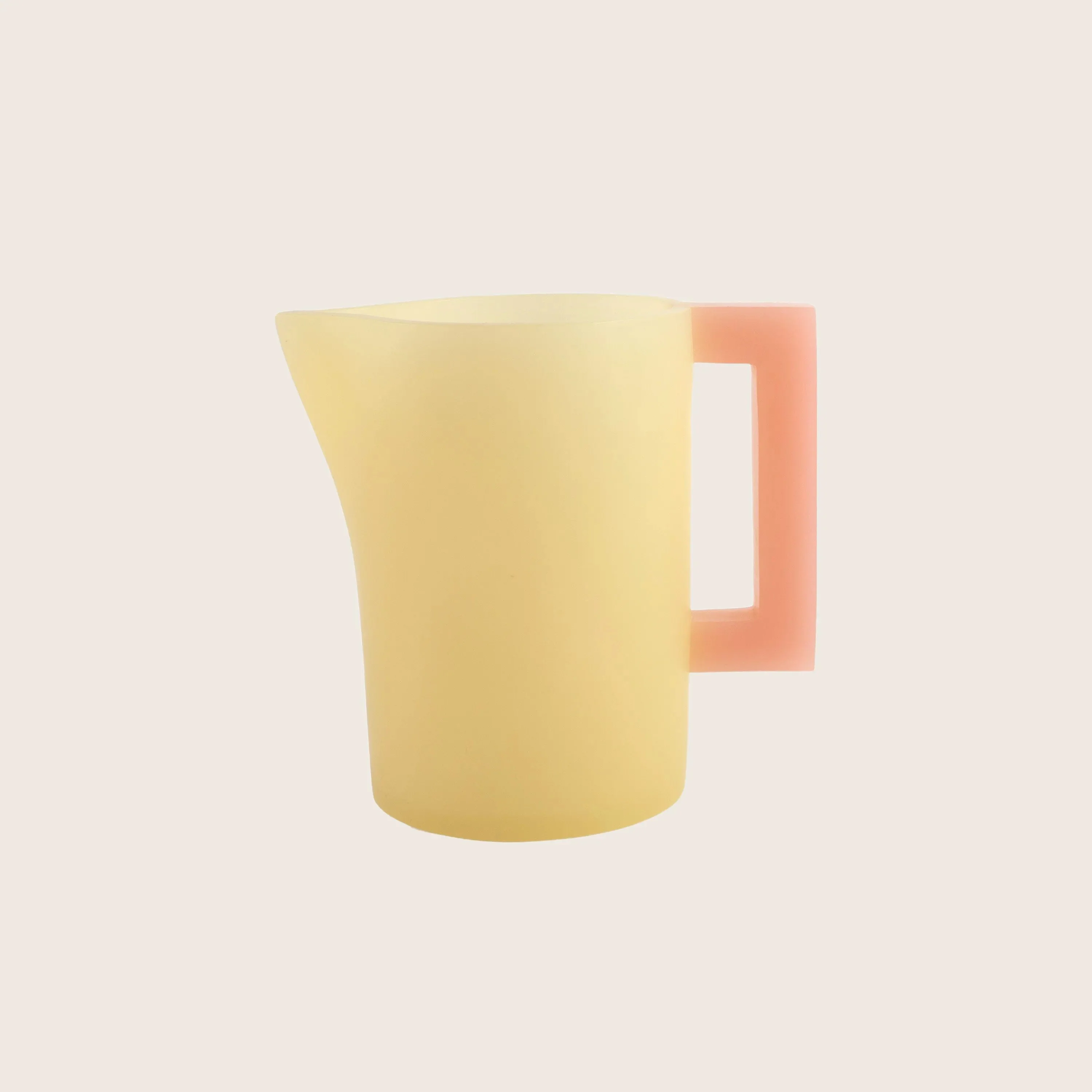 Pearl's Pitcher Frosted, Yellow & Pink