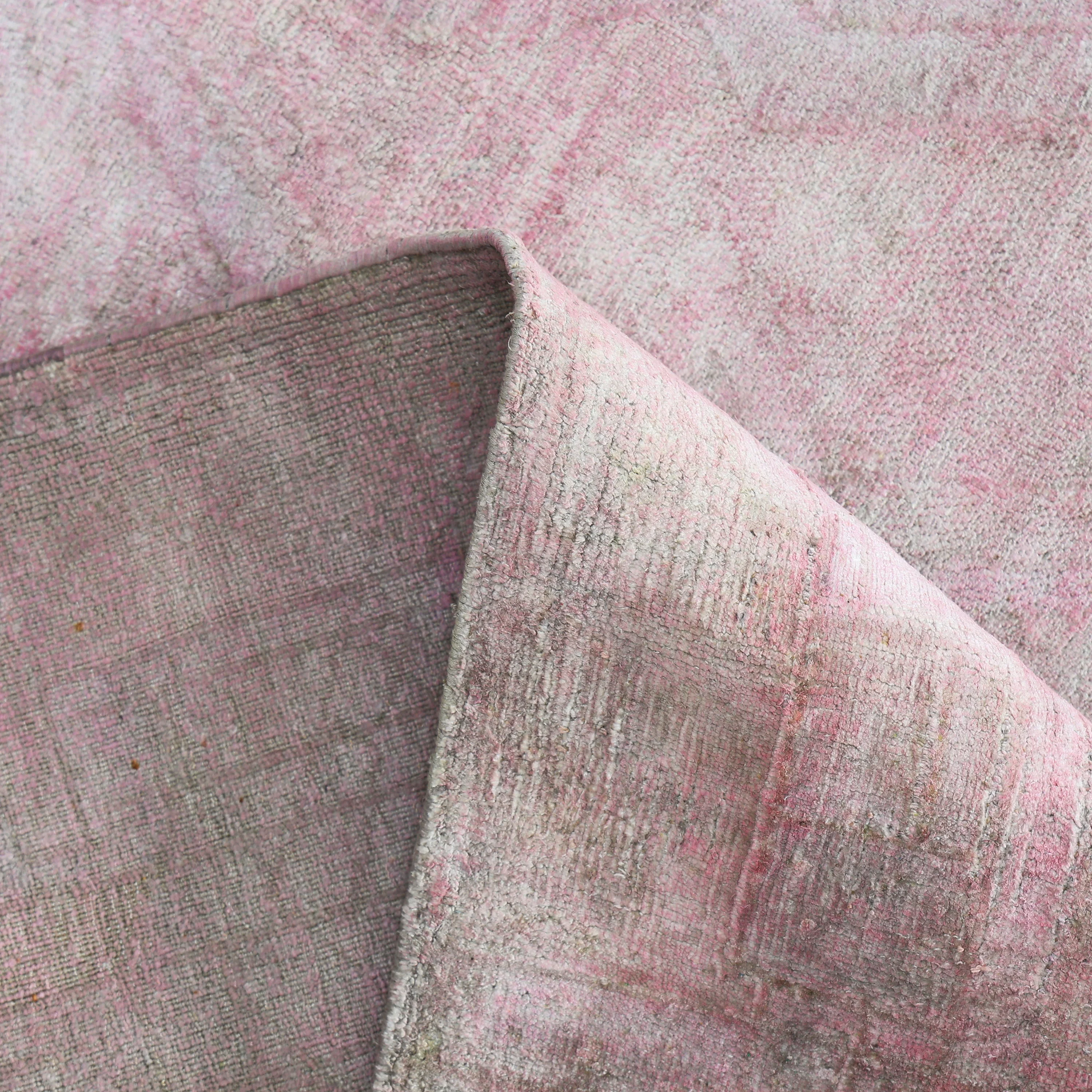 Pink Alchemy Contemporary Silk Rug - 8'8" x 12'3" - Image 8