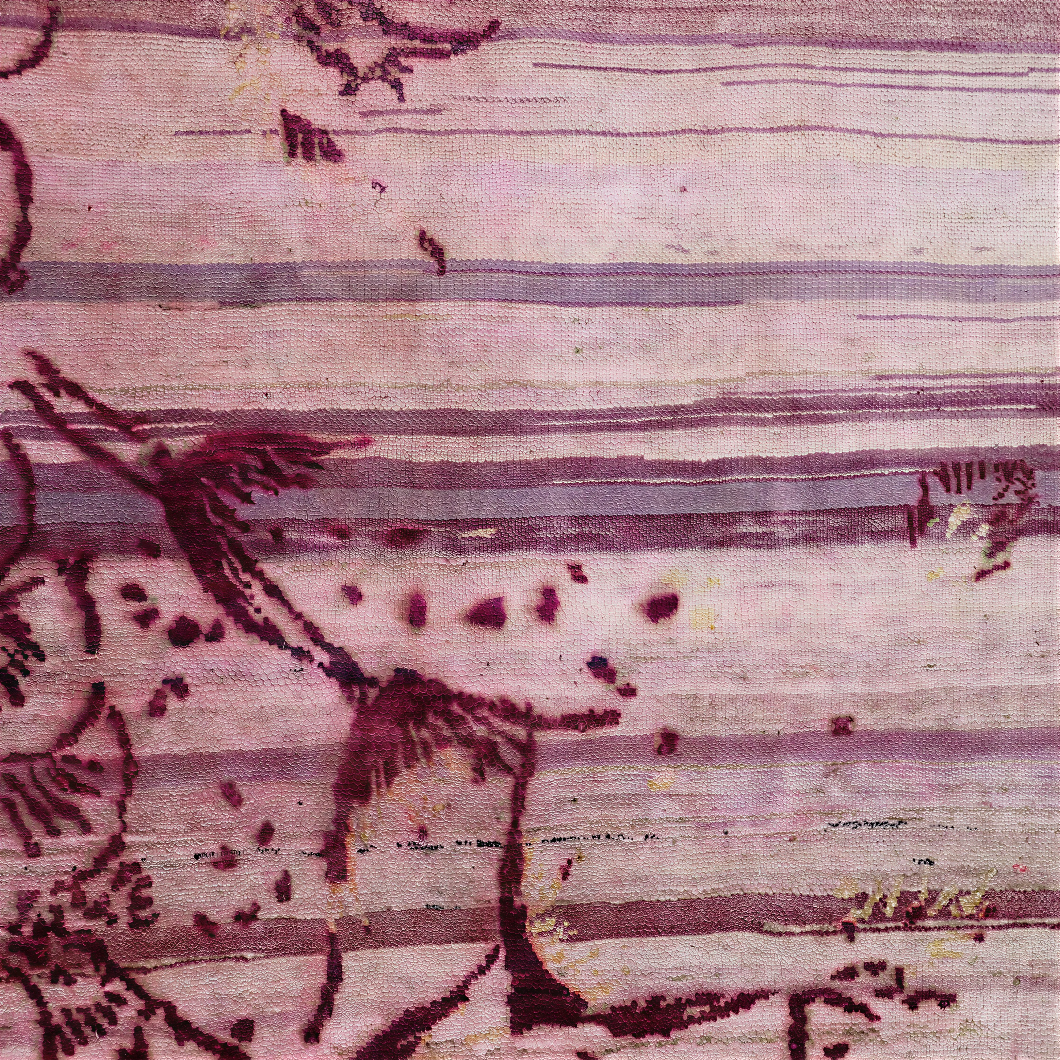 Pink Alchemy Contemporary Silk Rug - 9'9" x 10'4" - Image 7