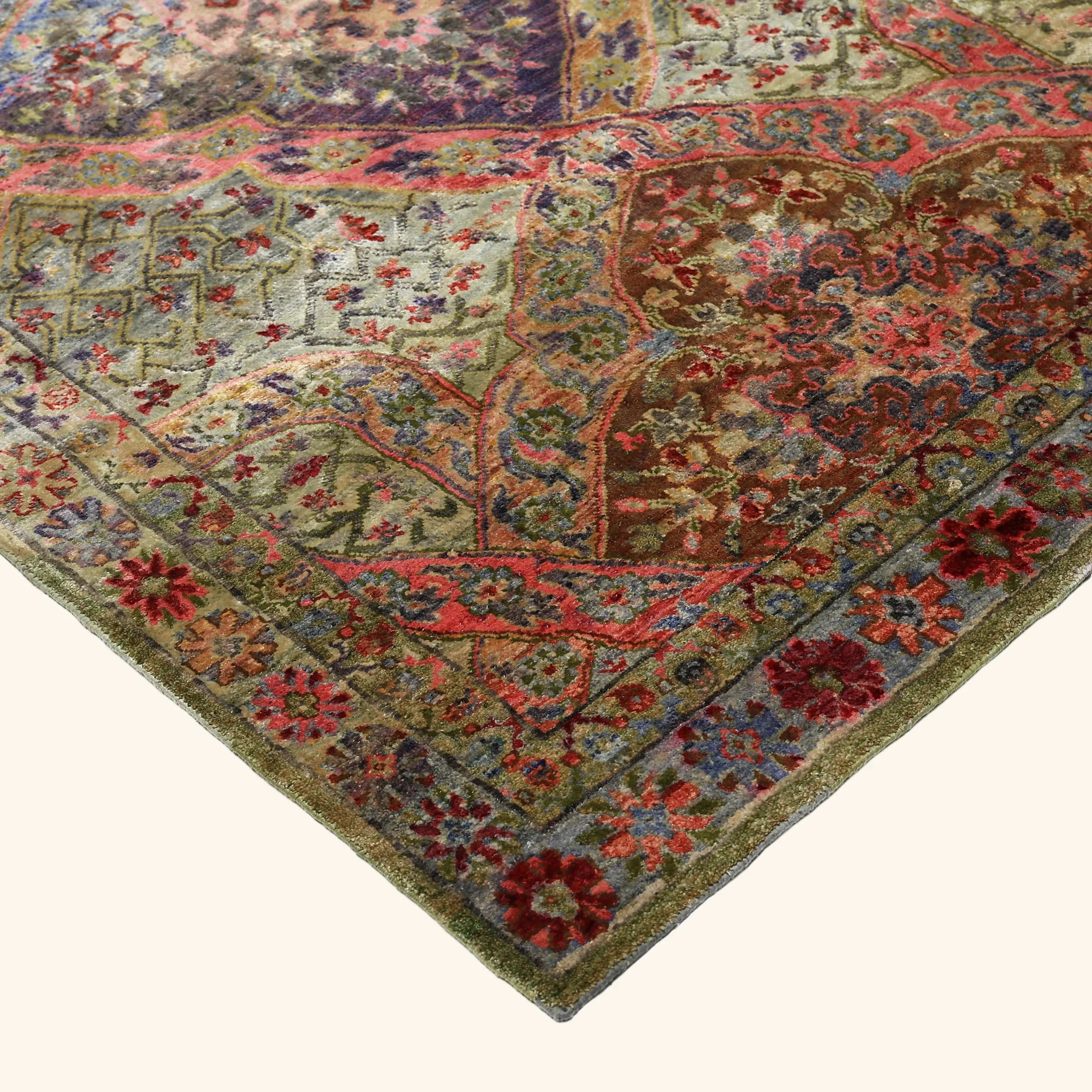 Pink Alchemy Contemporary Silk Runner - 3'4" x 10'7" - Image 3