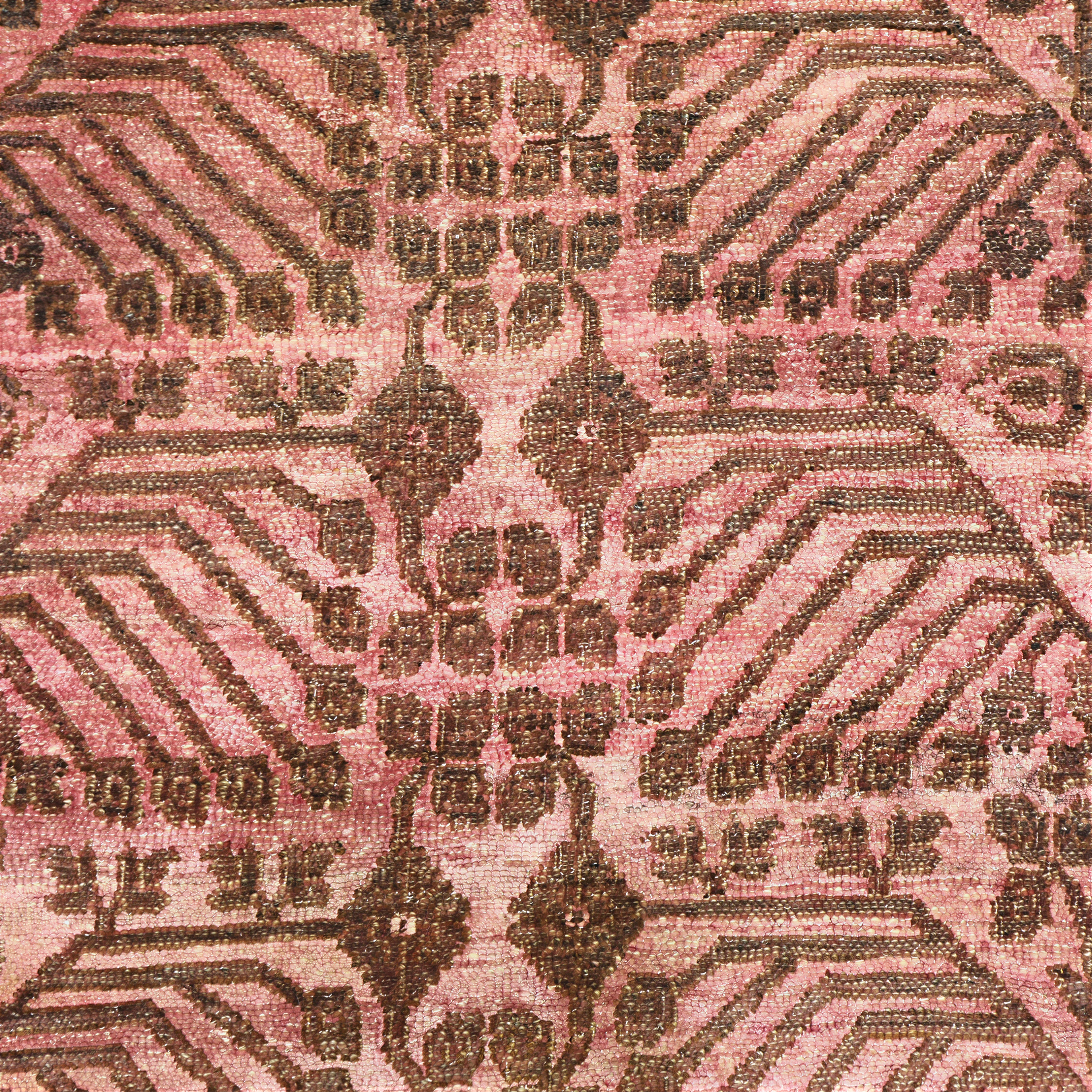 Pink Alchemy Contemporary Silk Wool Blend Rug - 9' x 12' - Image 4