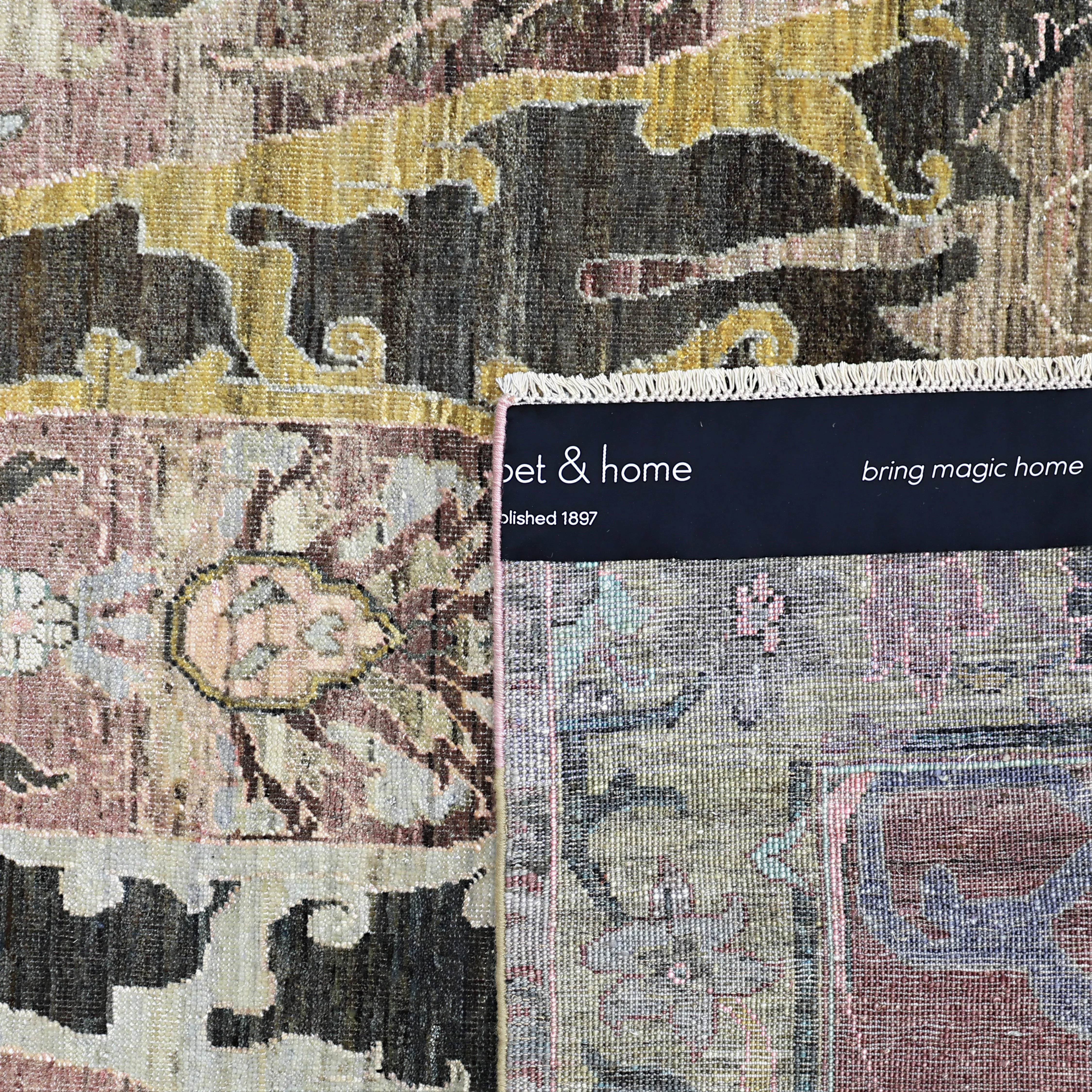 Pink Alchemy Traditional Wool Rug - 8'8" x 11'11" - Image 7