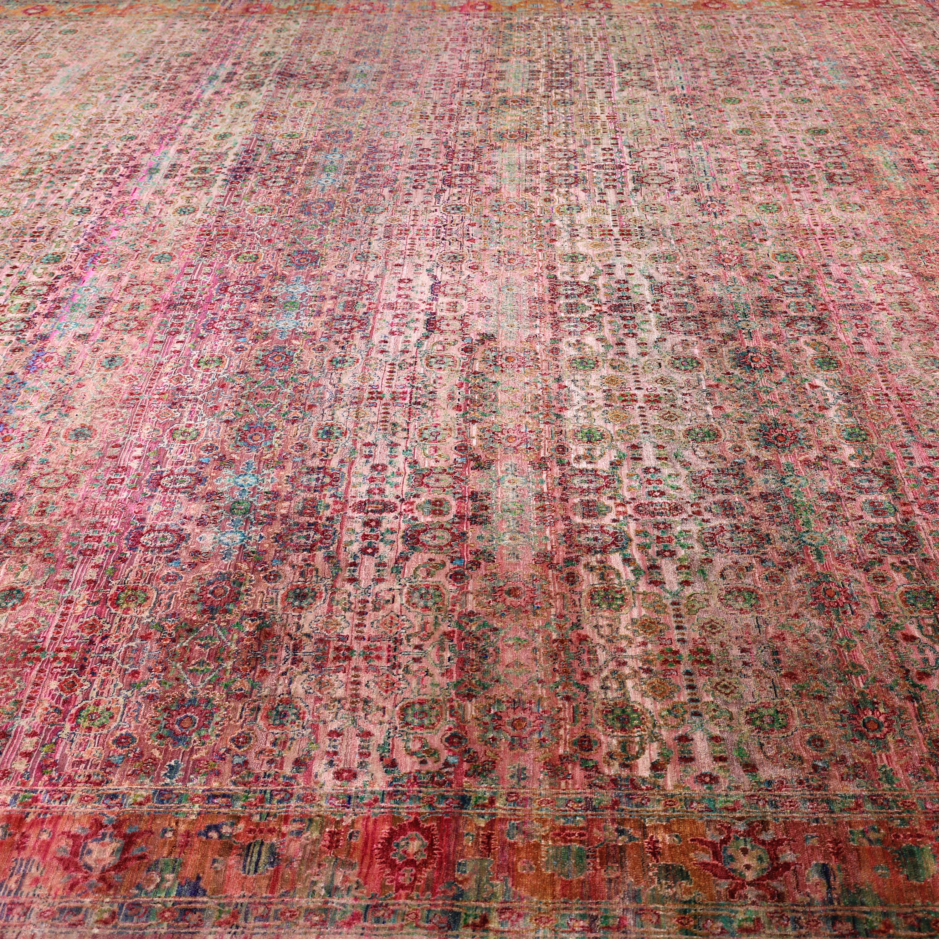 Pink Alchemy Transitional Silk Rug - 15'8" x 20'5" - Image 5