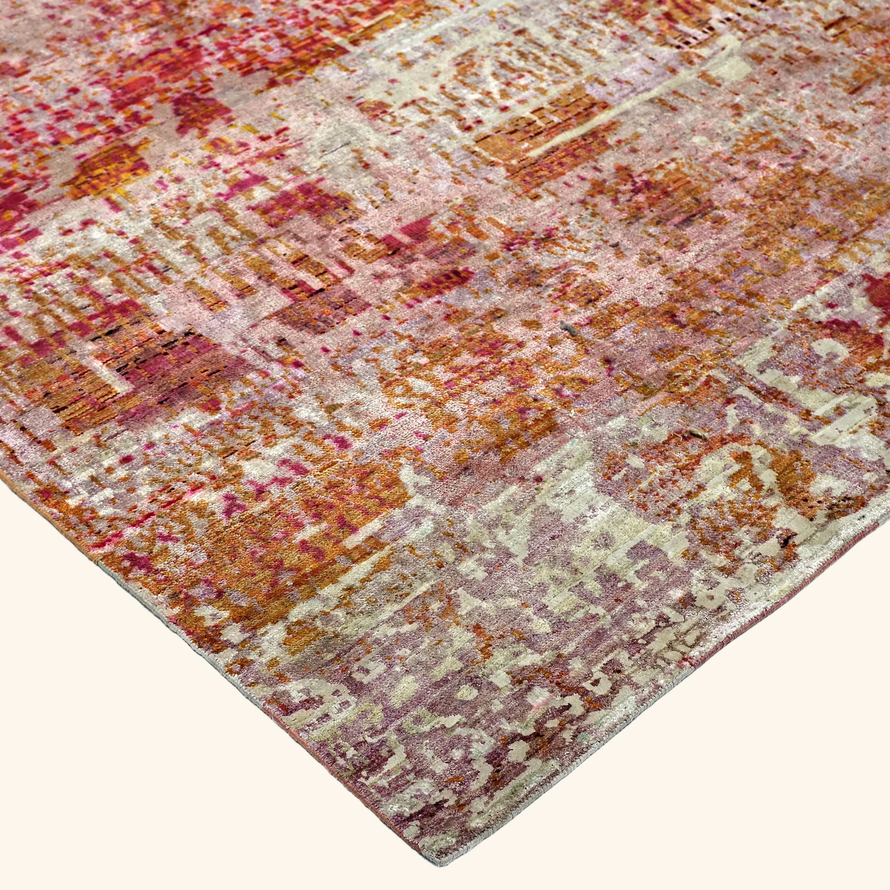 Pink Alchemy Transitional Silk Rug - 7'11" x 10'6" - Image 2