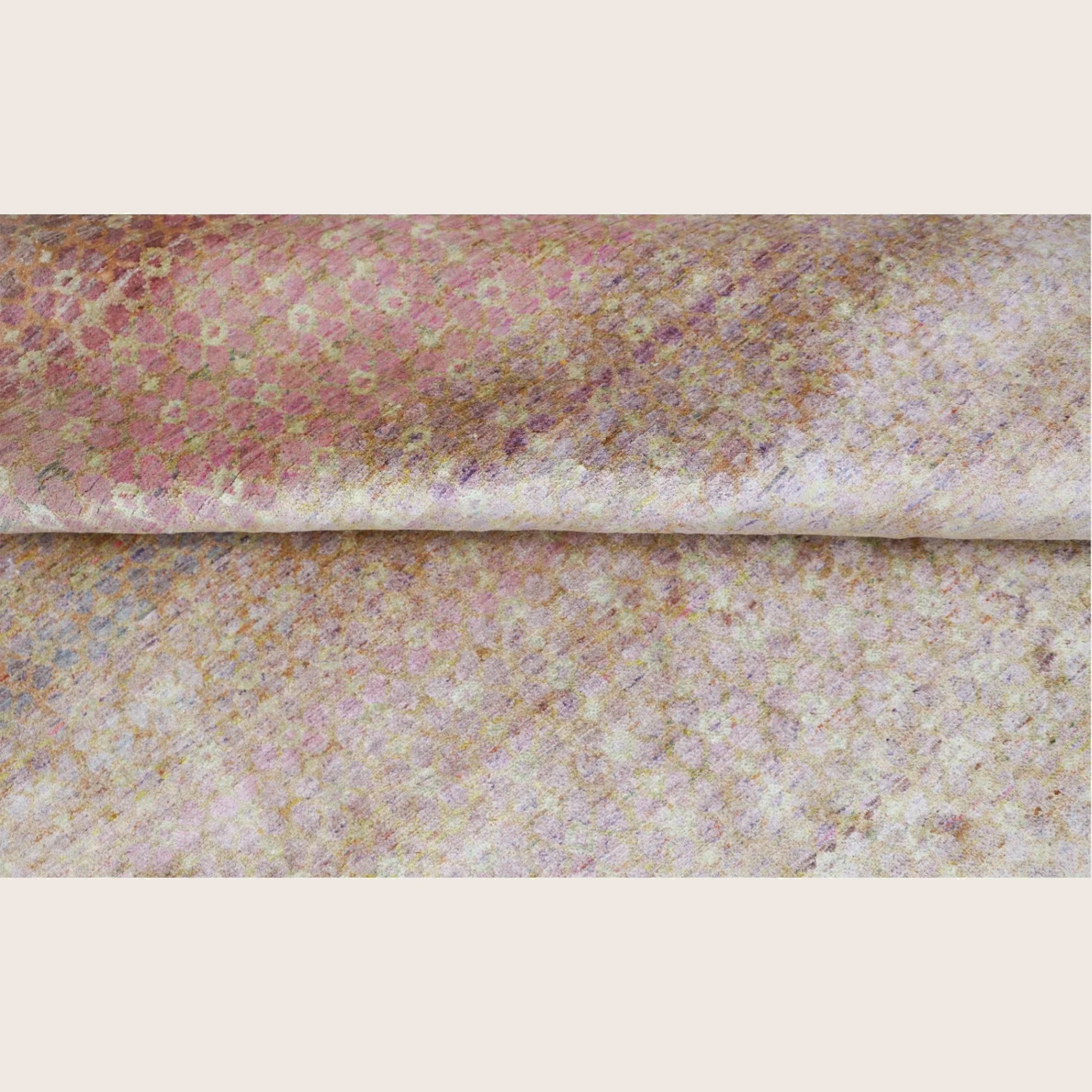 Pink Aura Contemporary Saree Silk Rug - Image 9