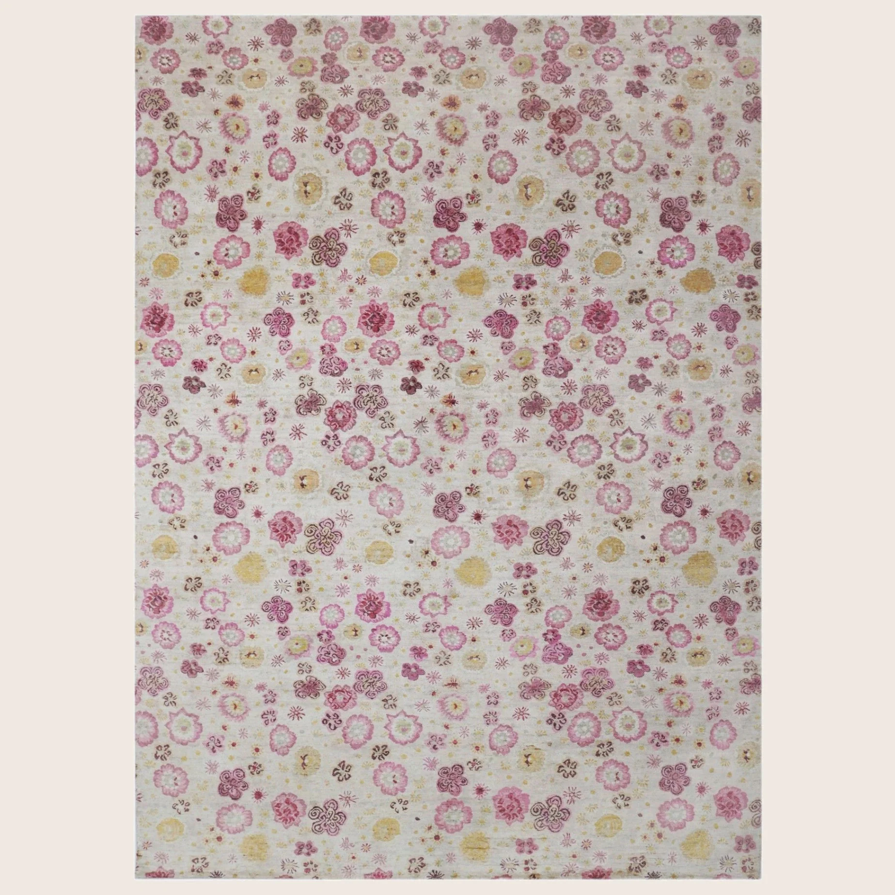 Pink Aura Contemporary Saree Silk Rug - Image 11