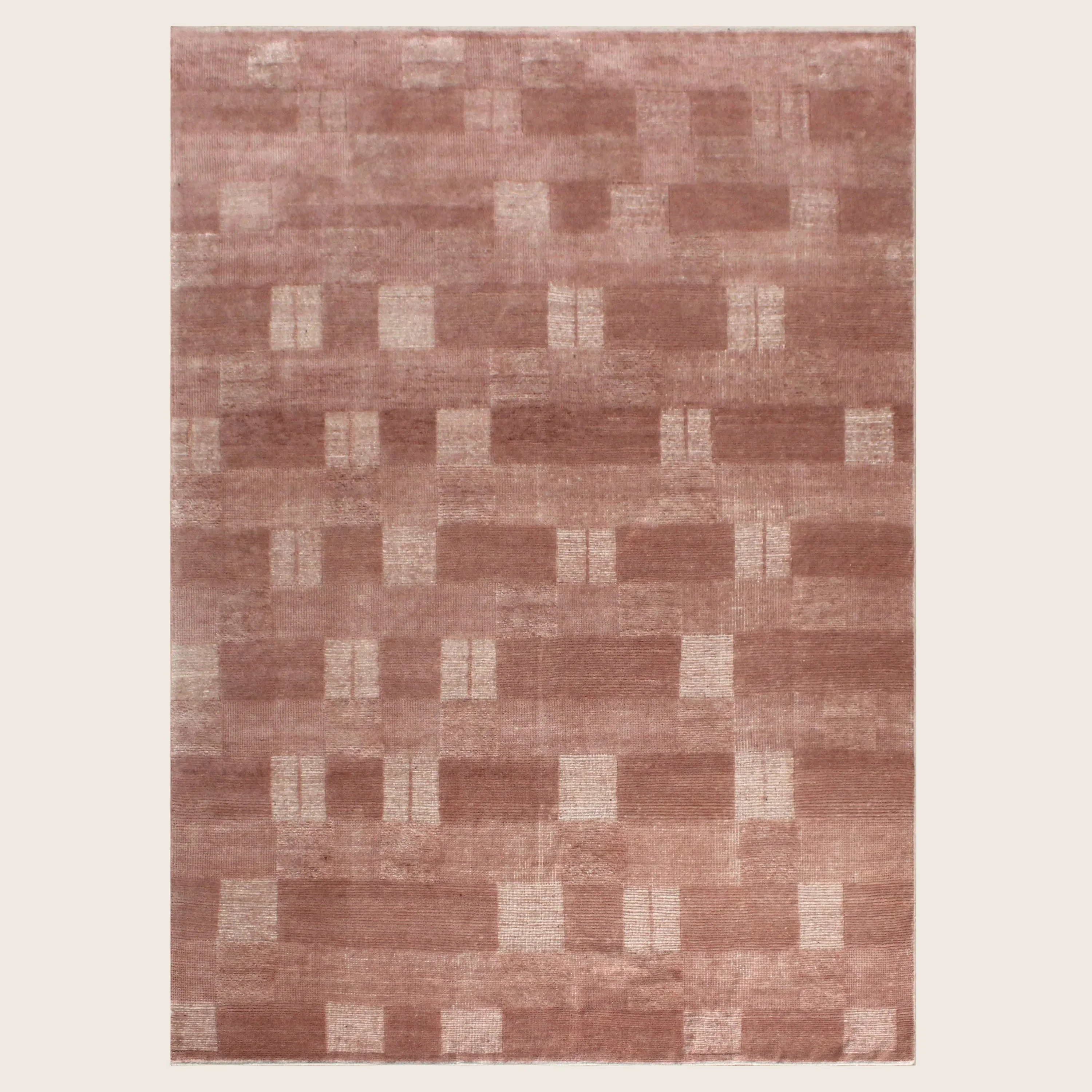 Pink Contemporary Wool Rug - Image 13