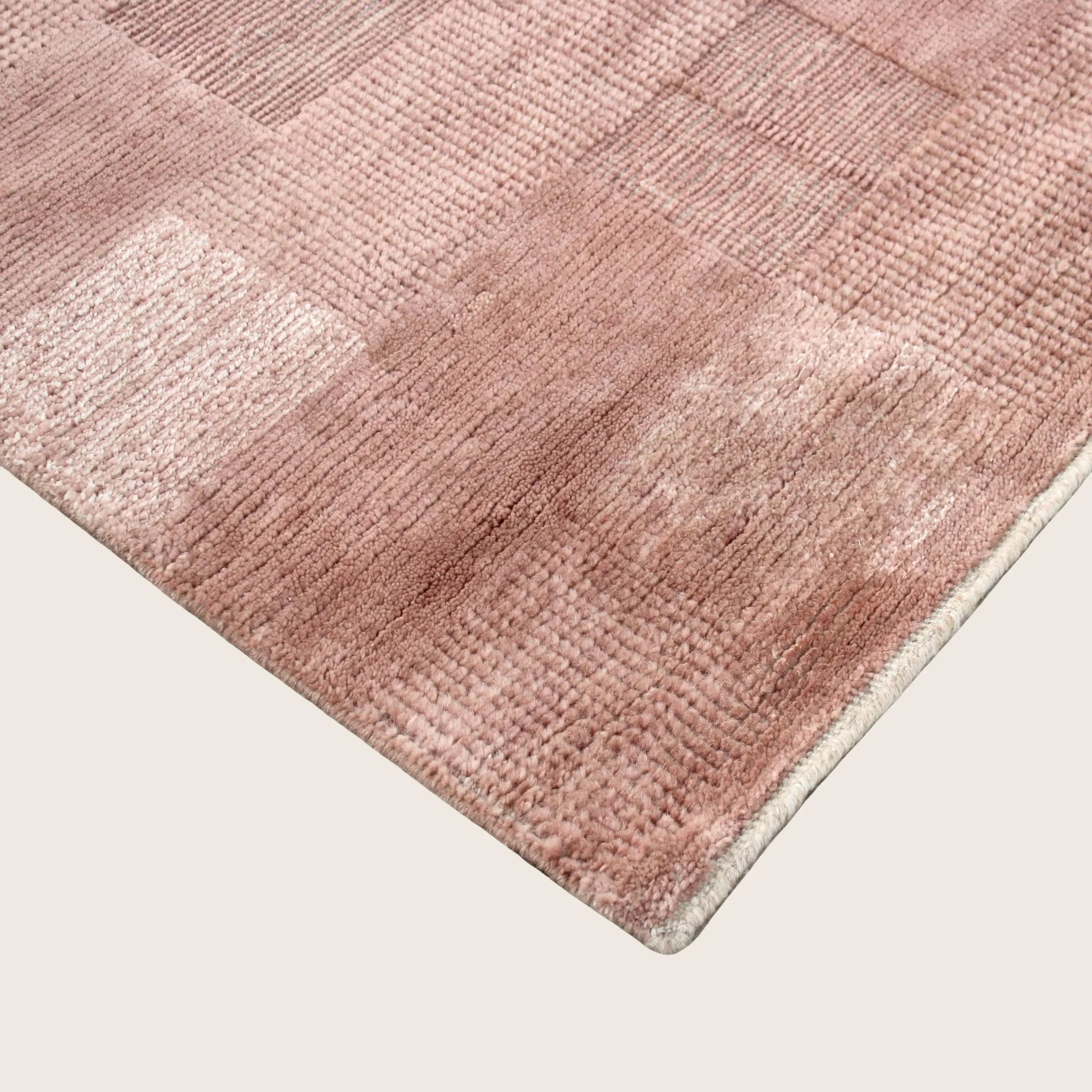 Pink Contemporary Wool Rug - Image 15