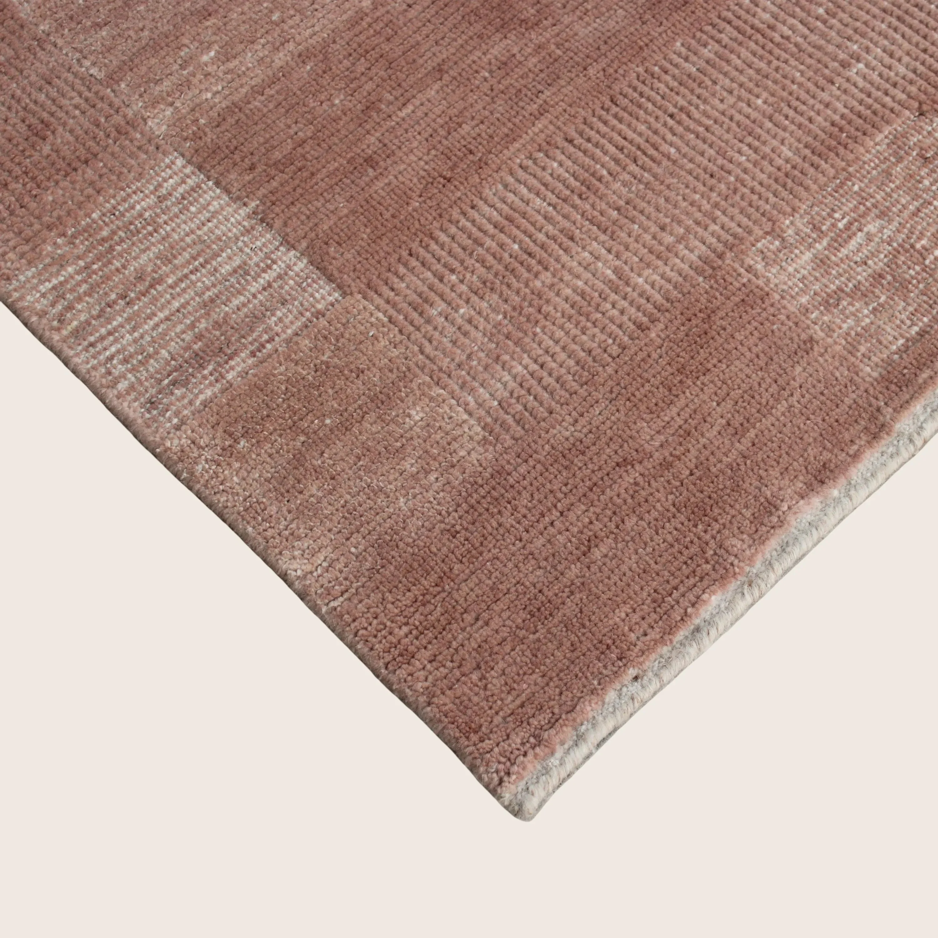 Pink Contemporary Wool Rug - Image 2