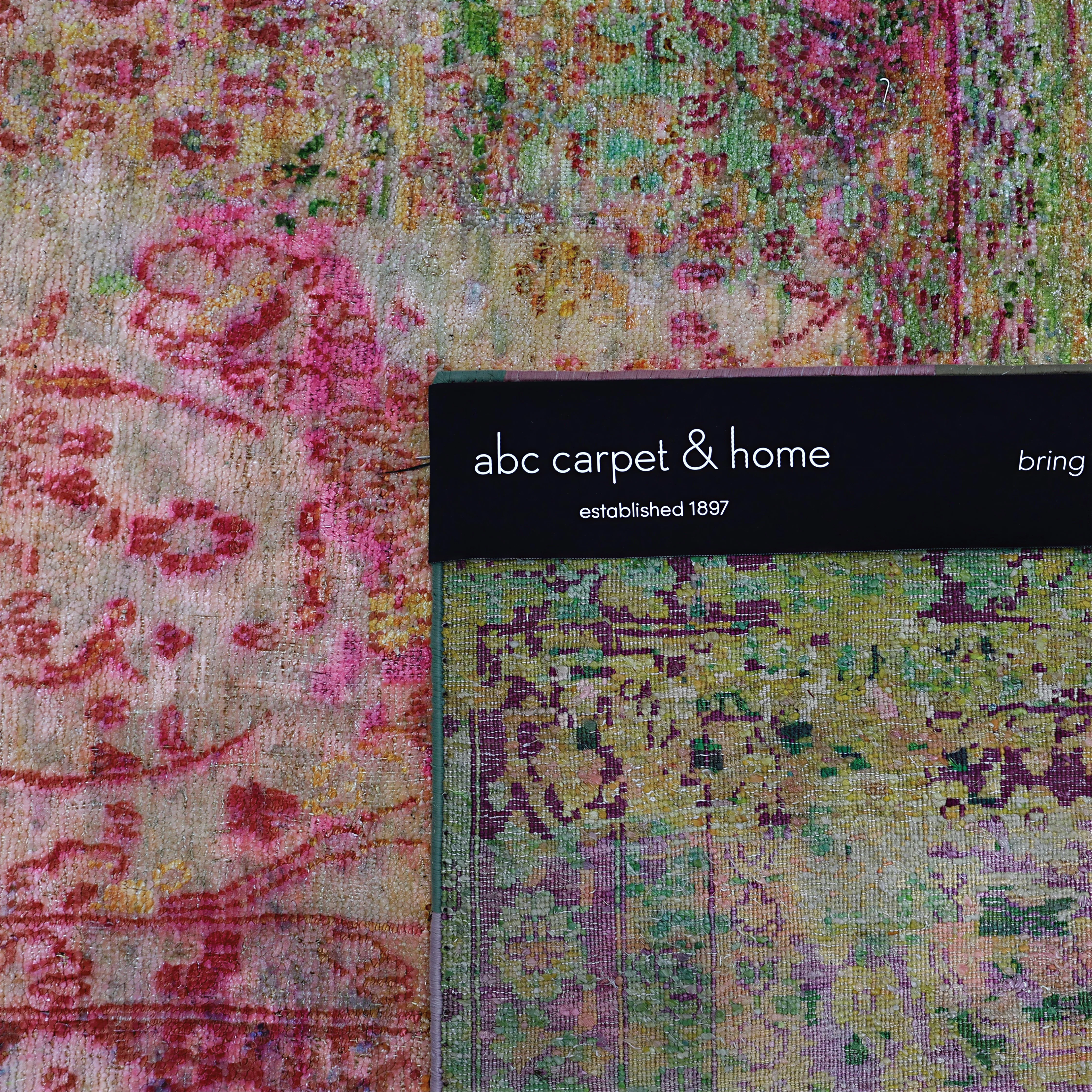 Pink Multicolored Alchemy Transitional Silk Rug - 9'3" x 13'5" - Image 6