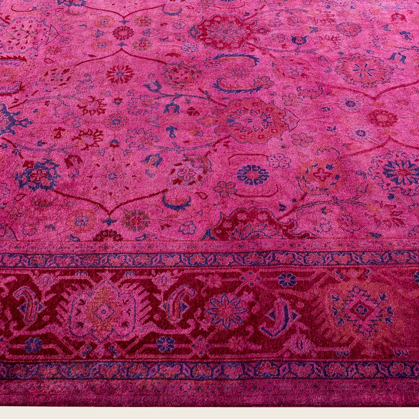 Pink Samsara Wool Rug - 6'3" x 9'2" - Image 3