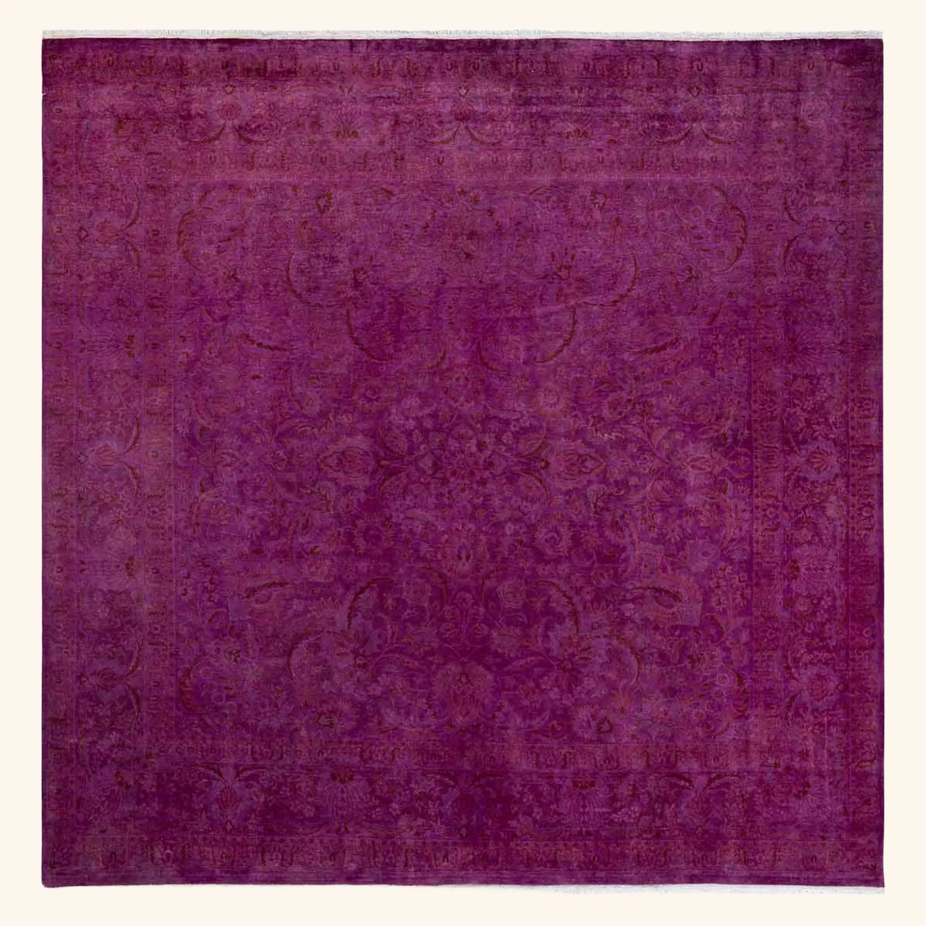 Purple Samsara Wool Rug - 8'2" x 8'2"