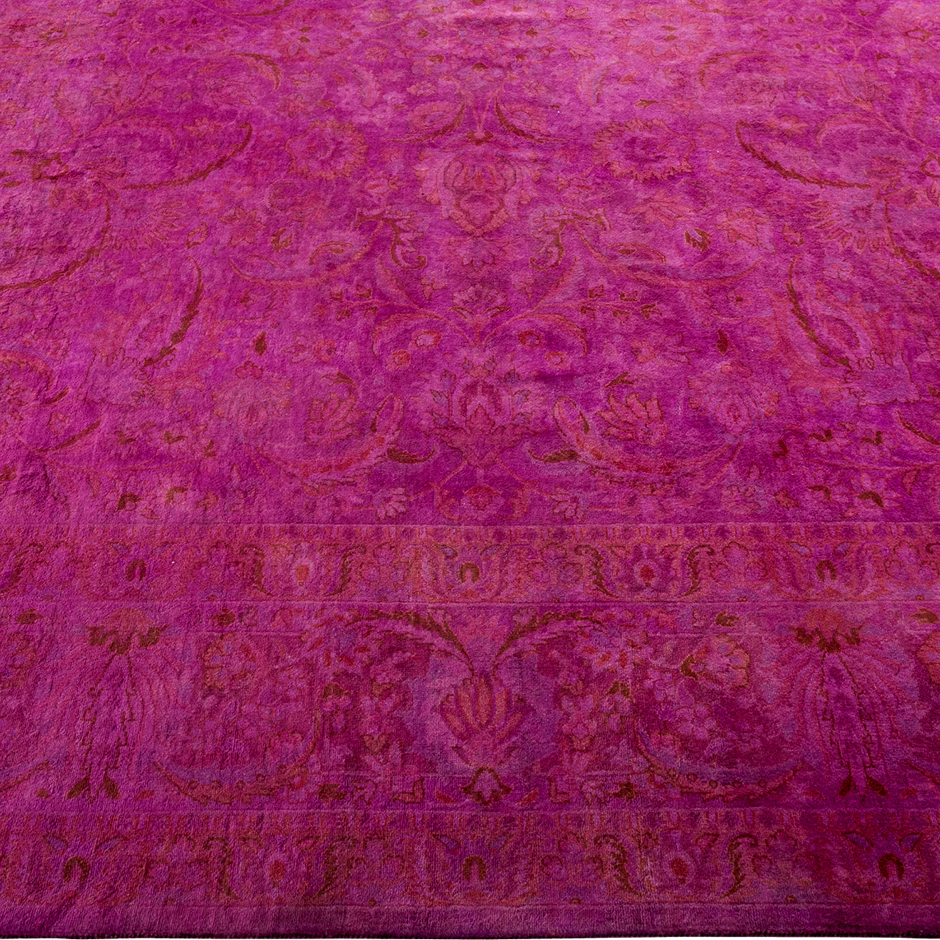 Purple Samsara Wool Rug - 8'2" x 8'2" - Image 4