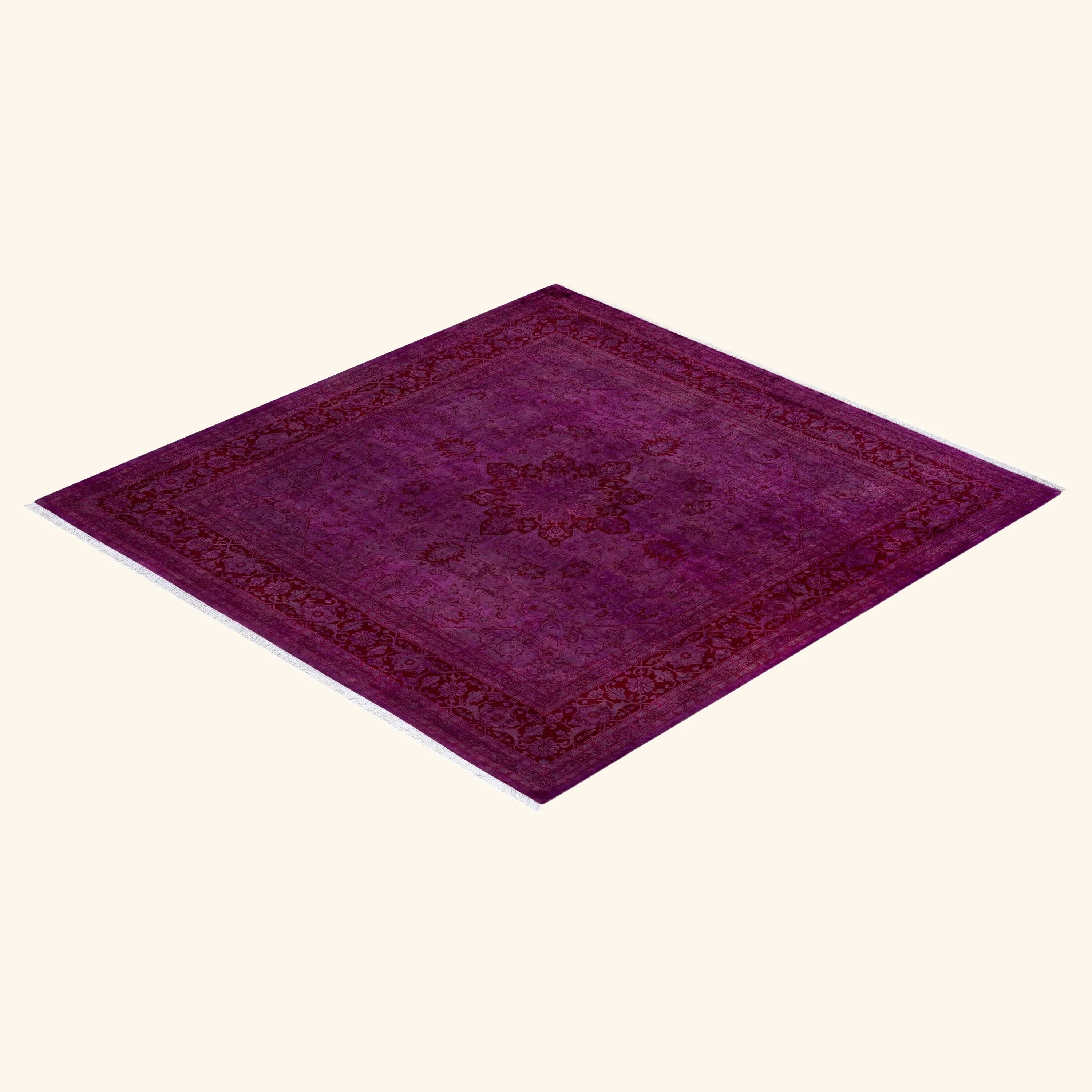 Purple Samsara Wool Rug - 8'2" x 8'3" - Image 8