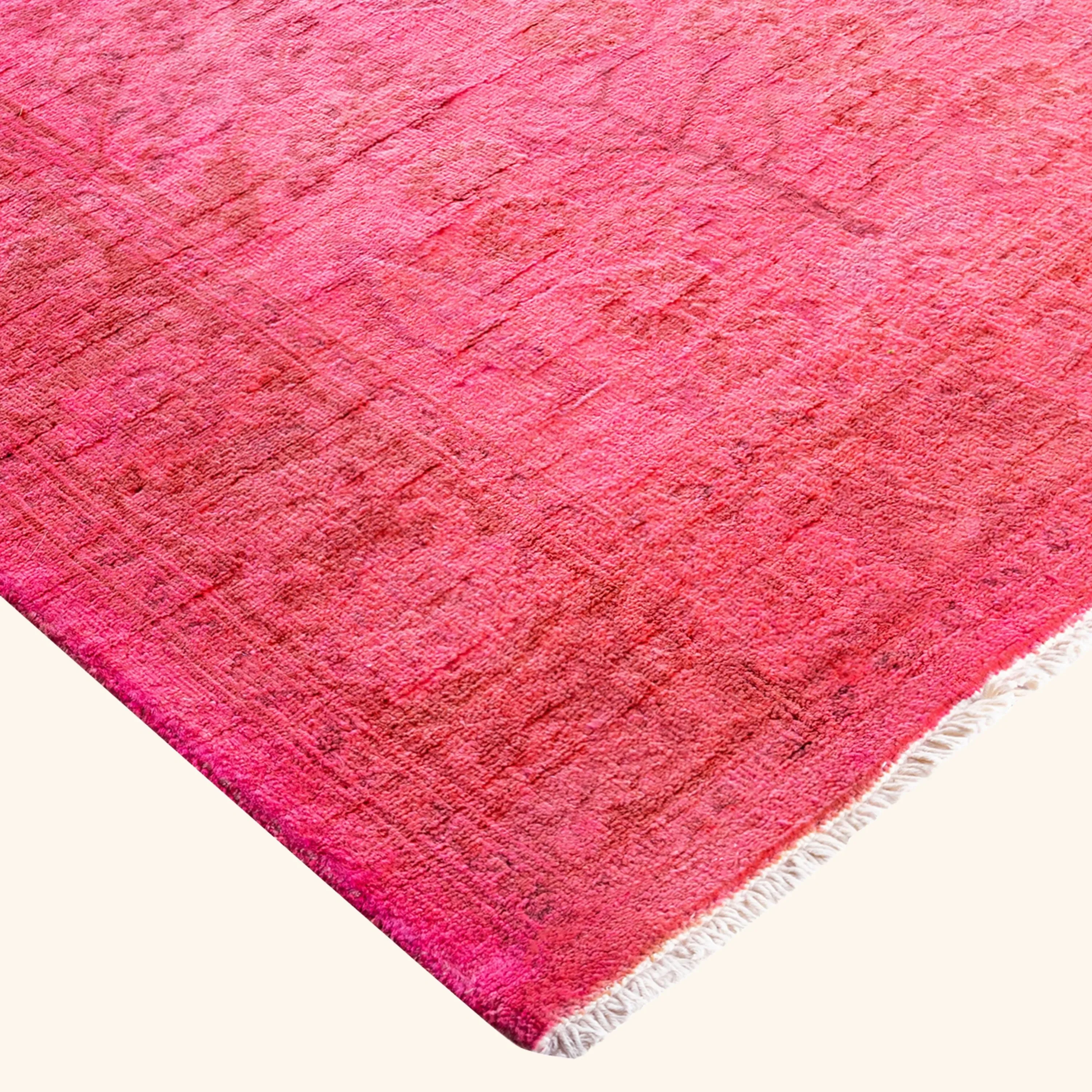 Pink Samsara Wool Runner - 2'5" x 12'2" - Image 6