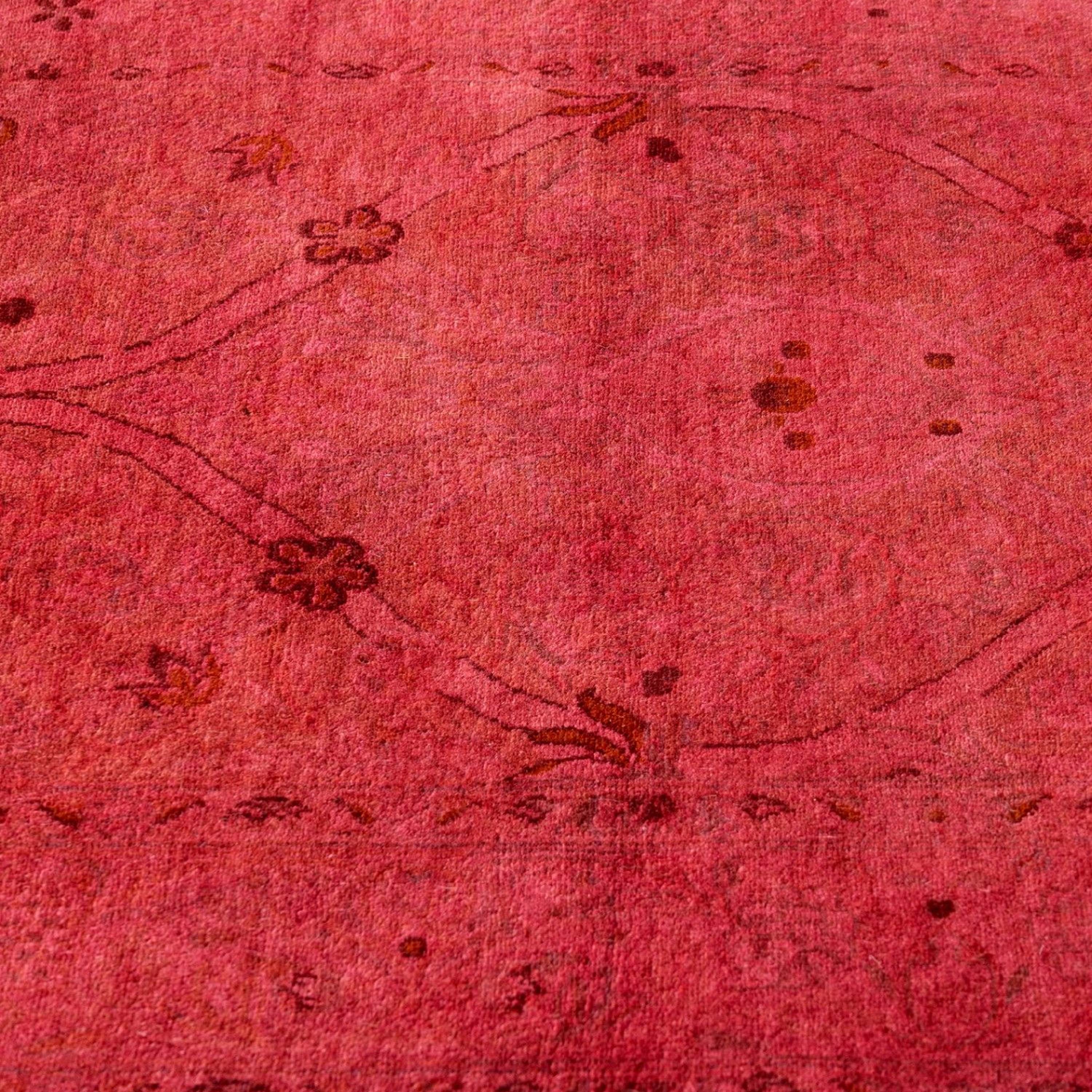Pink Samsara Wool Runner - 2'7" x 13'6" - Image 6