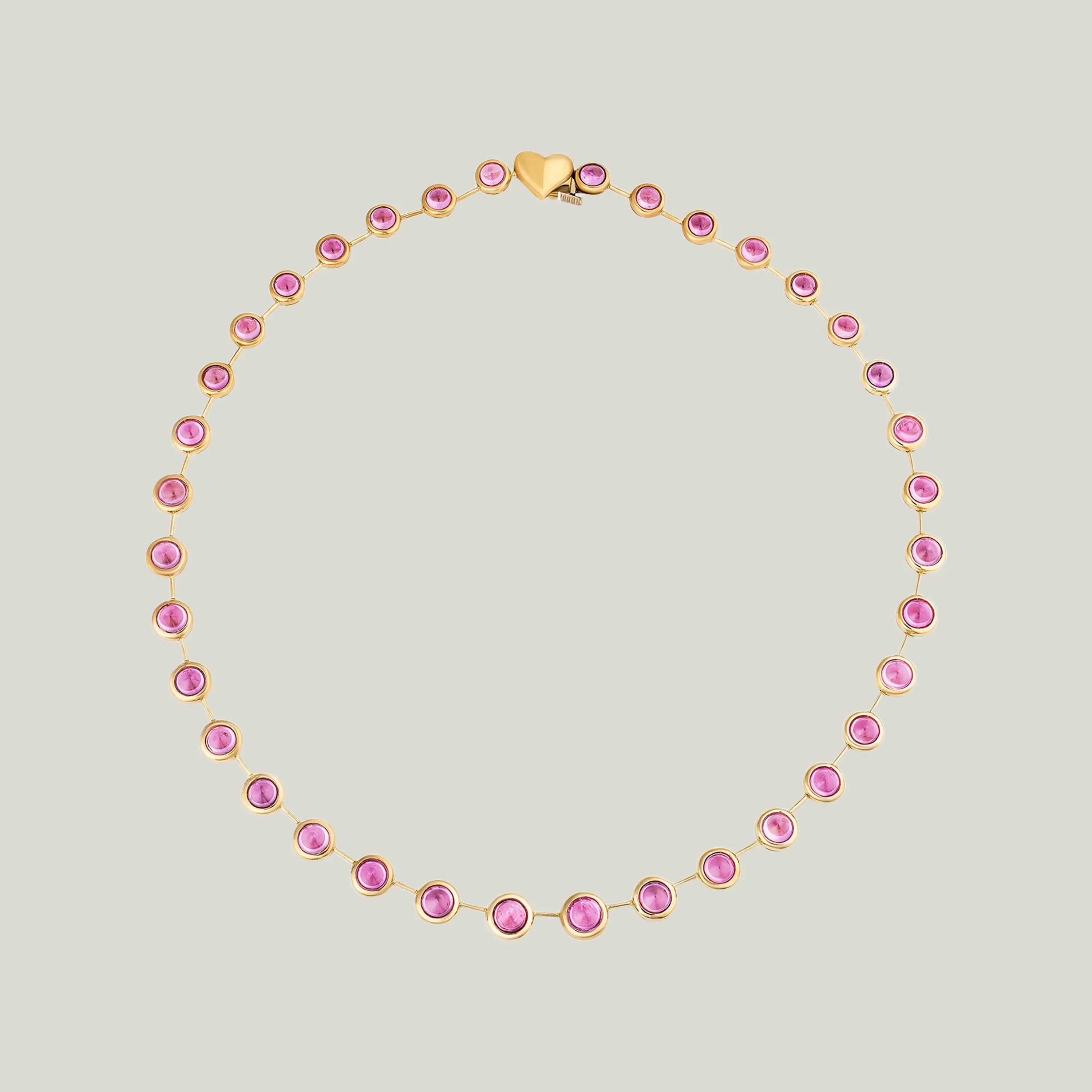 Pink Sapphire Cloud Necklace