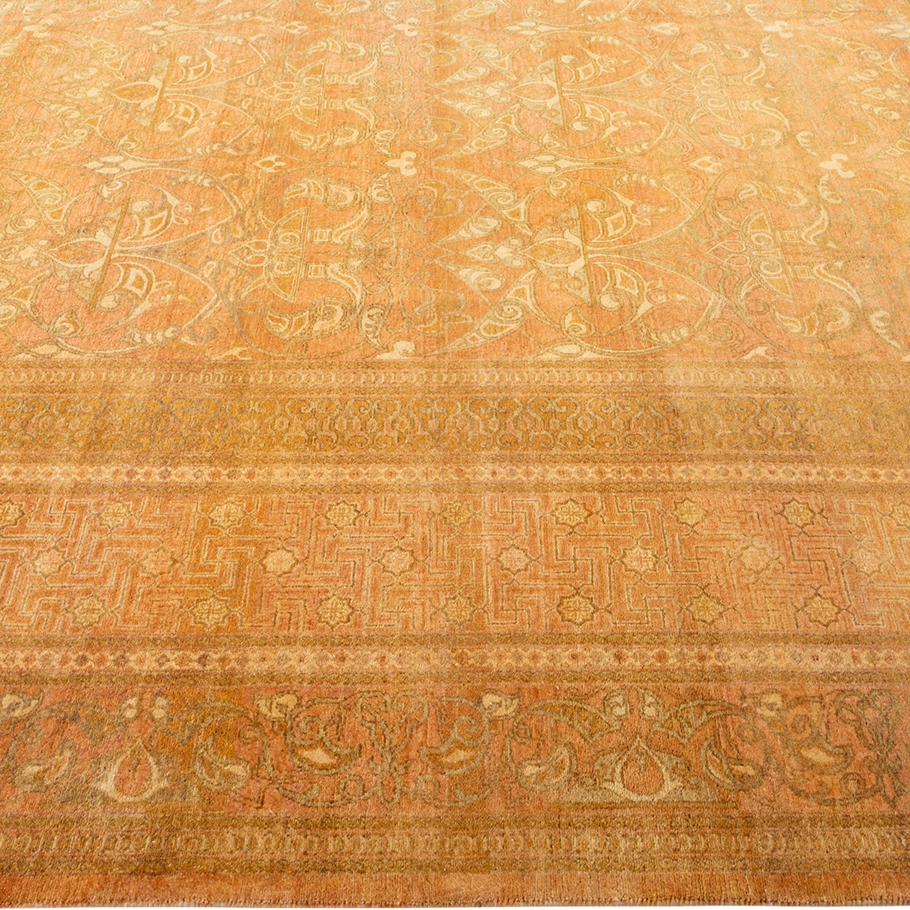 Gold Traditional Wool Rug - 9'4" x 12'1" - Image 7