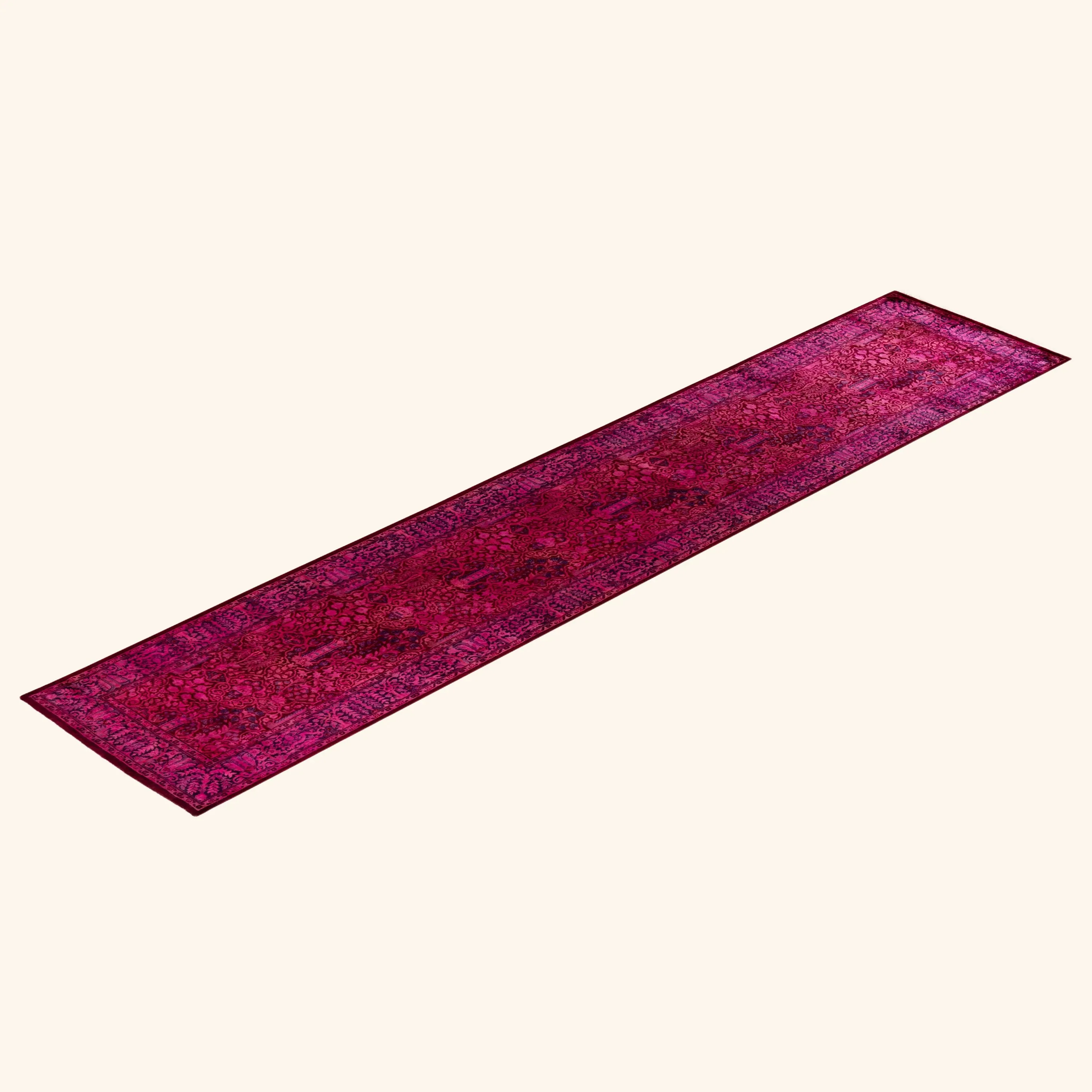 Pink Samsara Wool Runner - 2'6" x 12'3" - Image 6