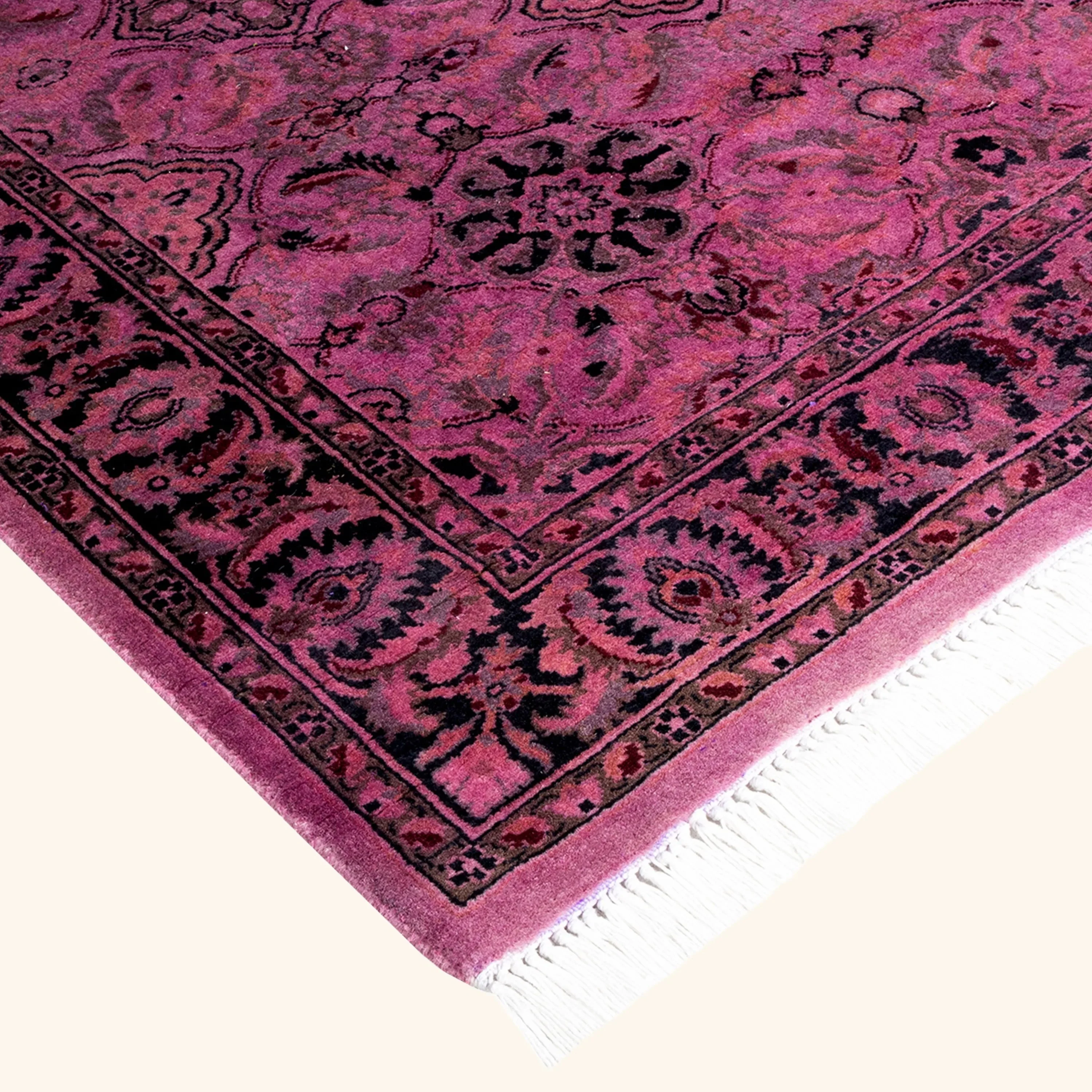 Pink Samsara Wool Runner - 3' x 13'1" - Image 2