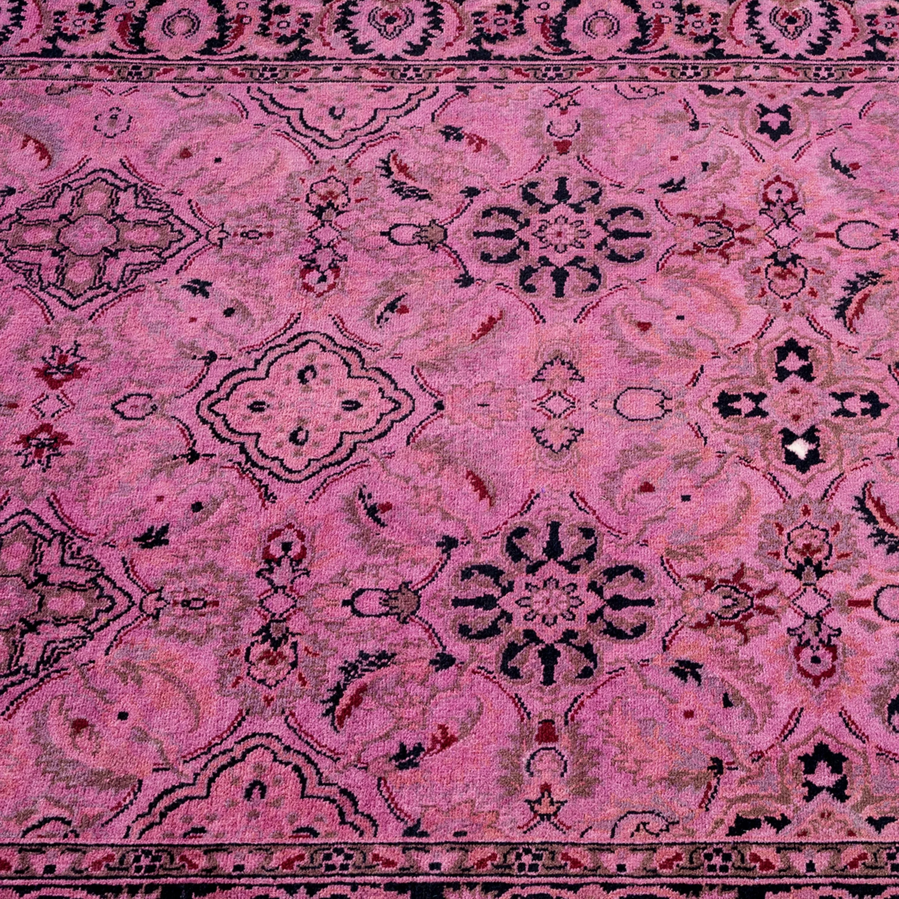 Pink Samsara Wool Runner - 3' x 13'1" - Image 4