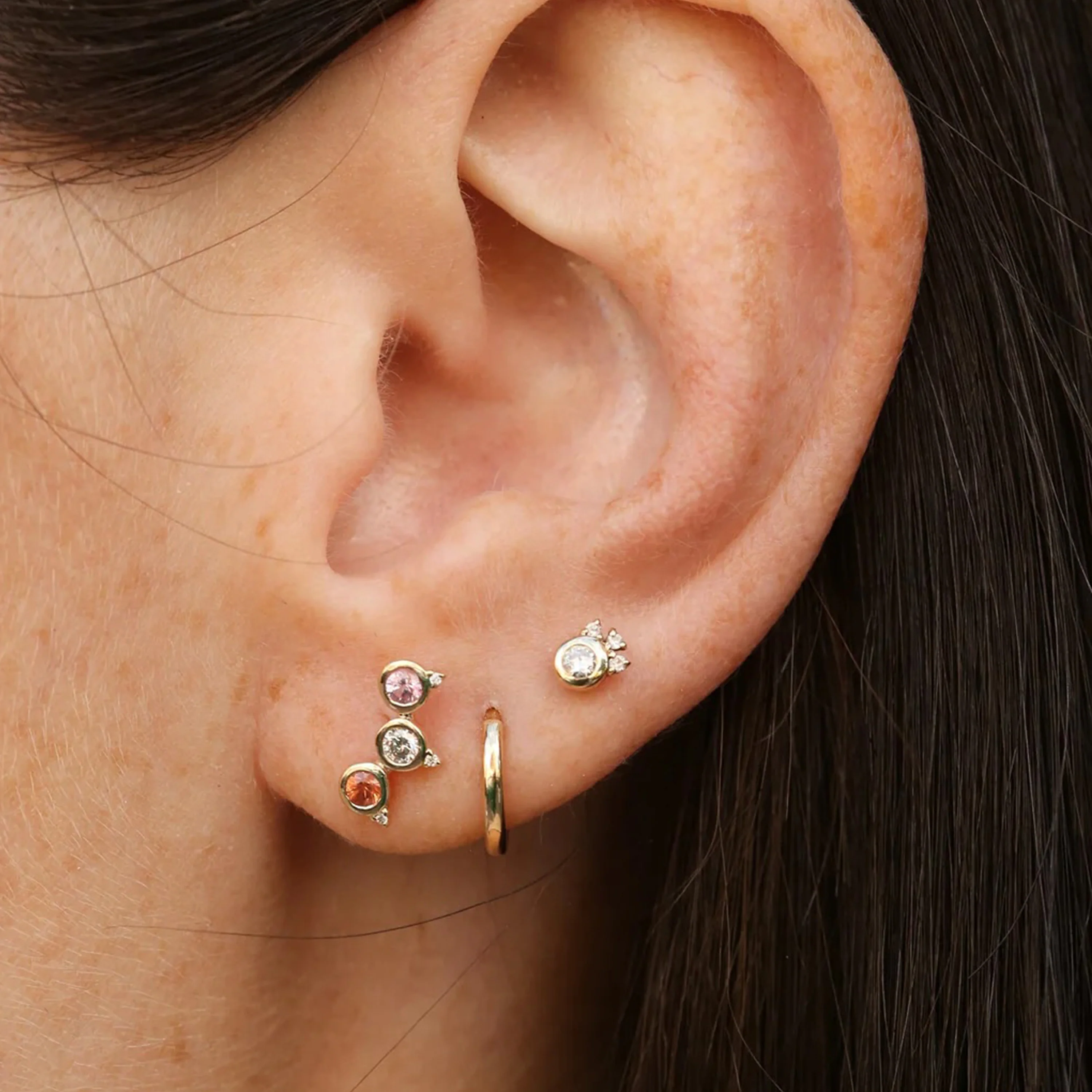 Pinnacle Stud with Mixed Gems - Image 2