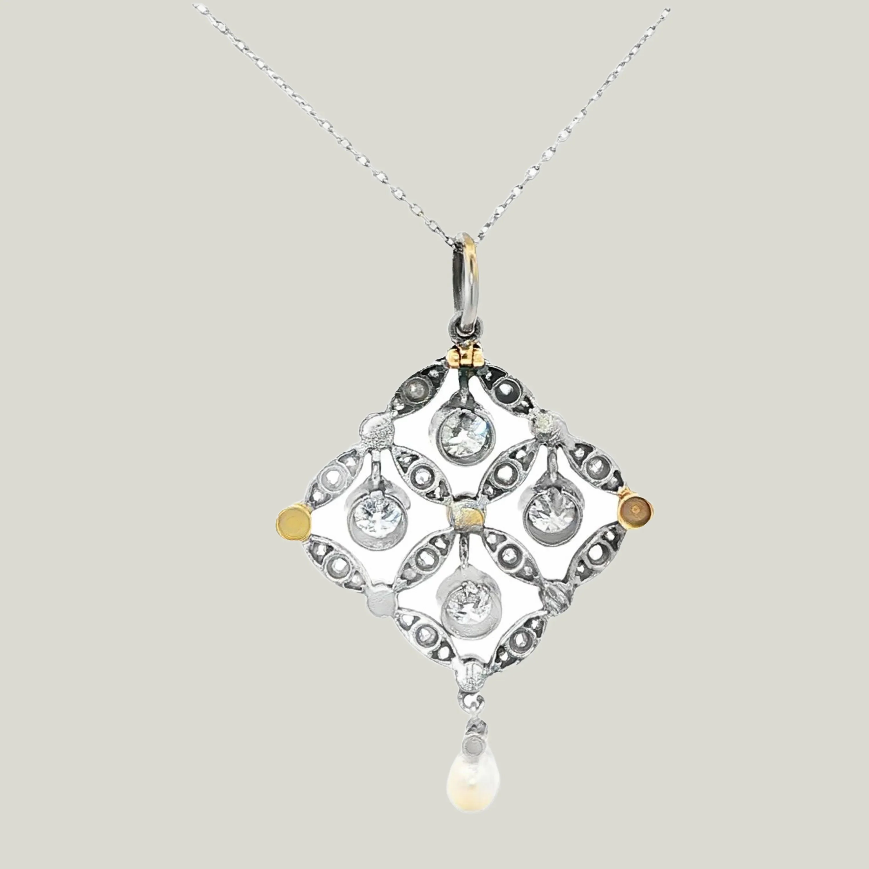 Platinum Art Deco Pendant - Image 3
