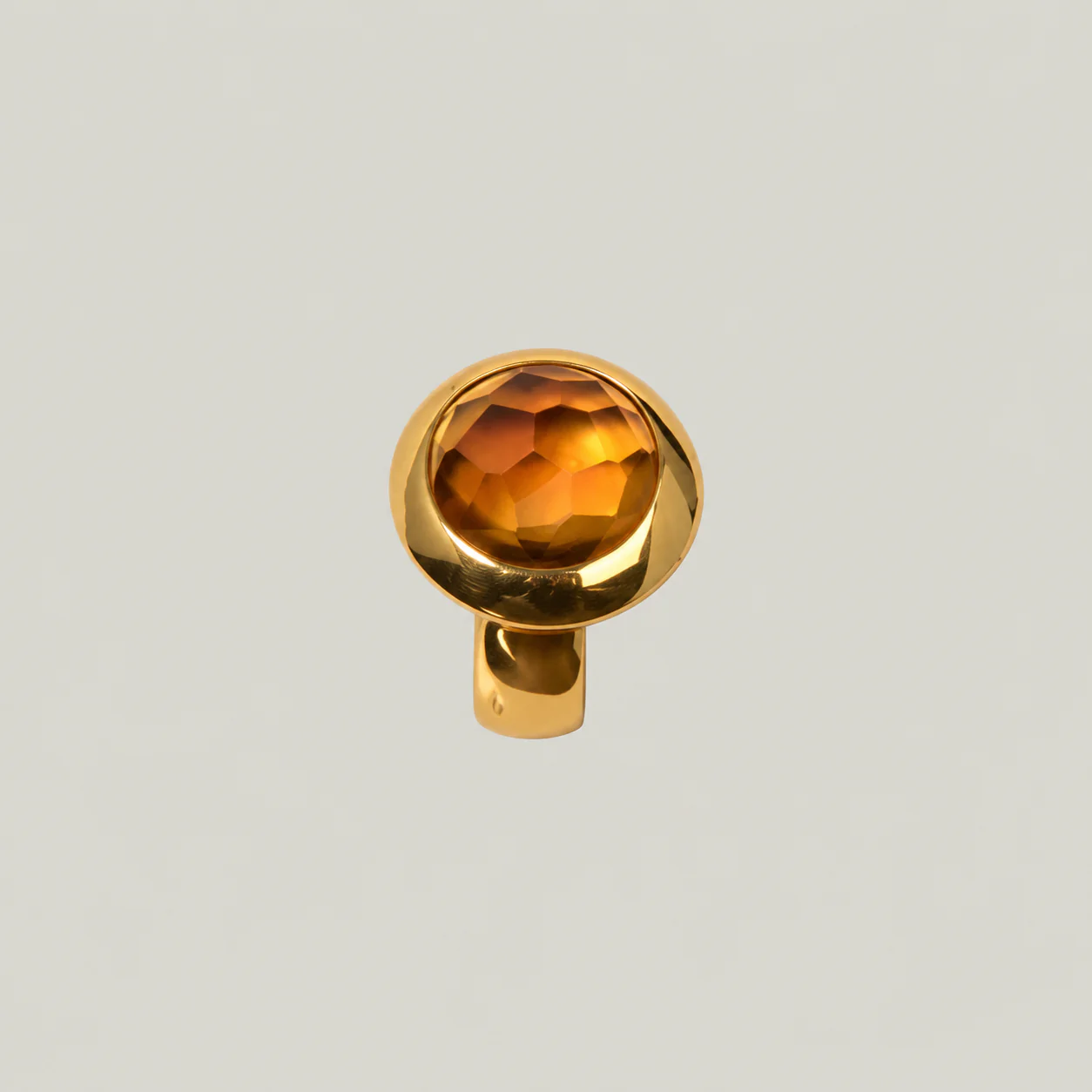 Pomellato 18K Yellow Gold Citrine Chunky Ring