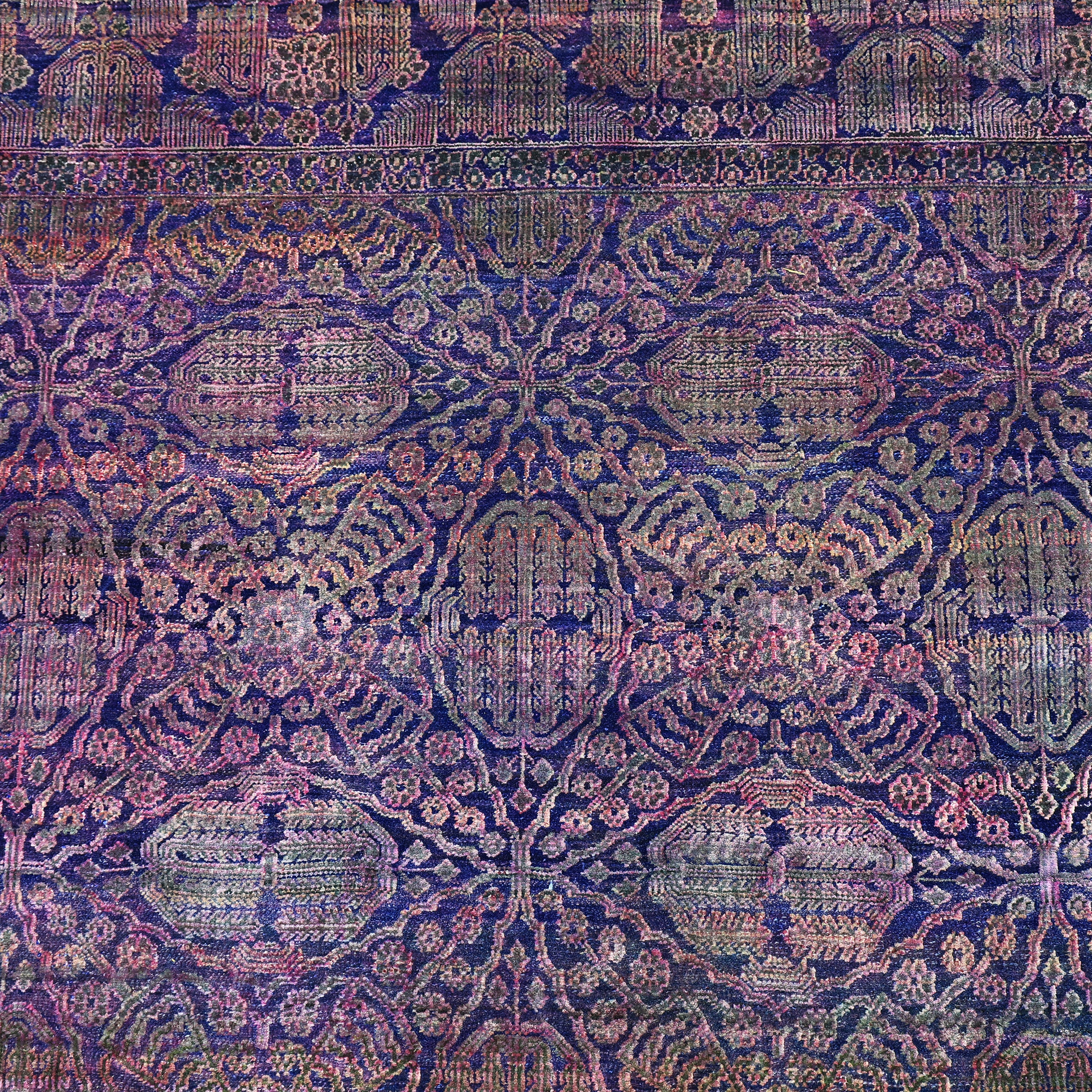 Purple Alchemy Traditional Silk Wool Blend Rug - 7'9" x 10'1" - Image 3