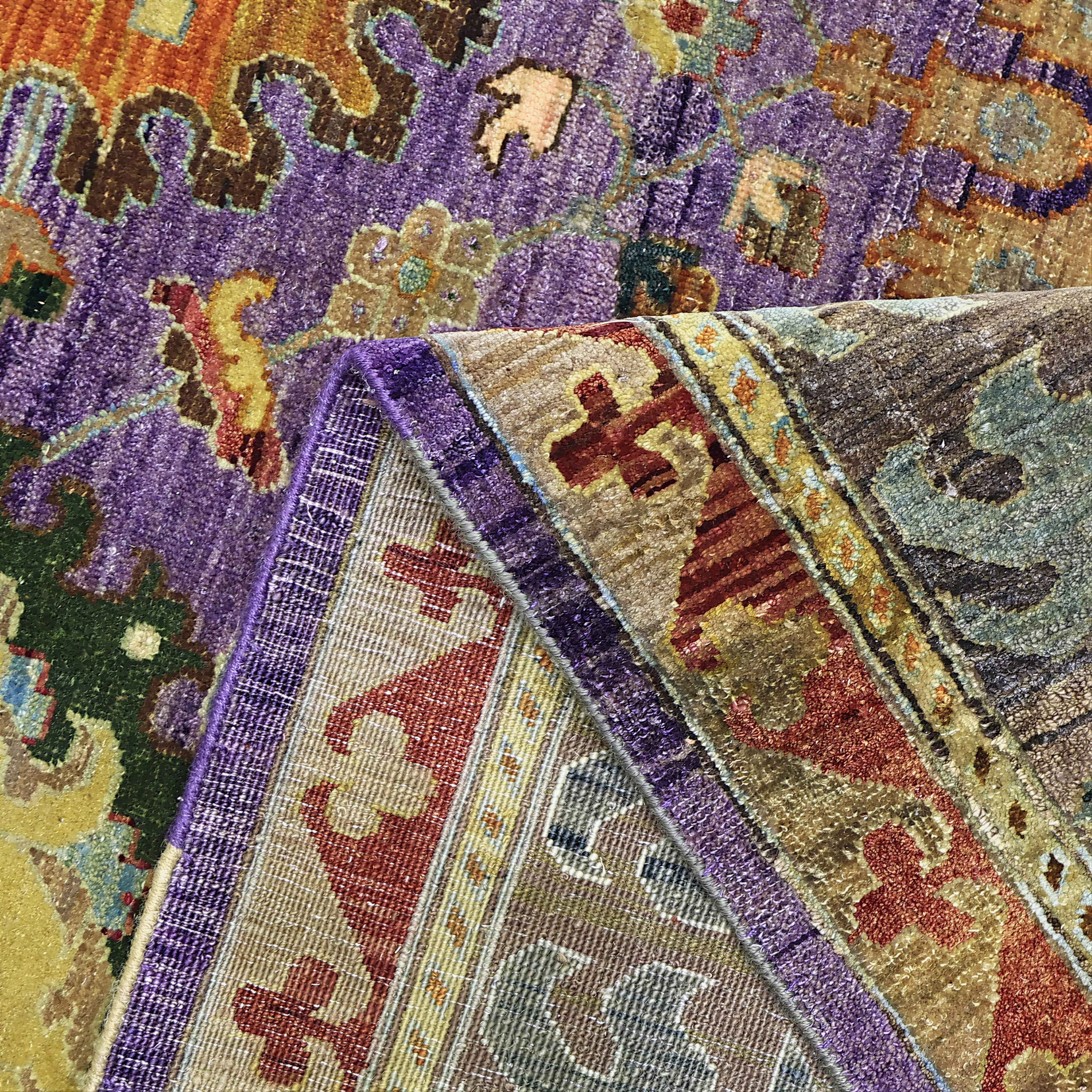 Purple Alchemy Traditional Wool Rug - 11'9" x 16'6" - Image 6