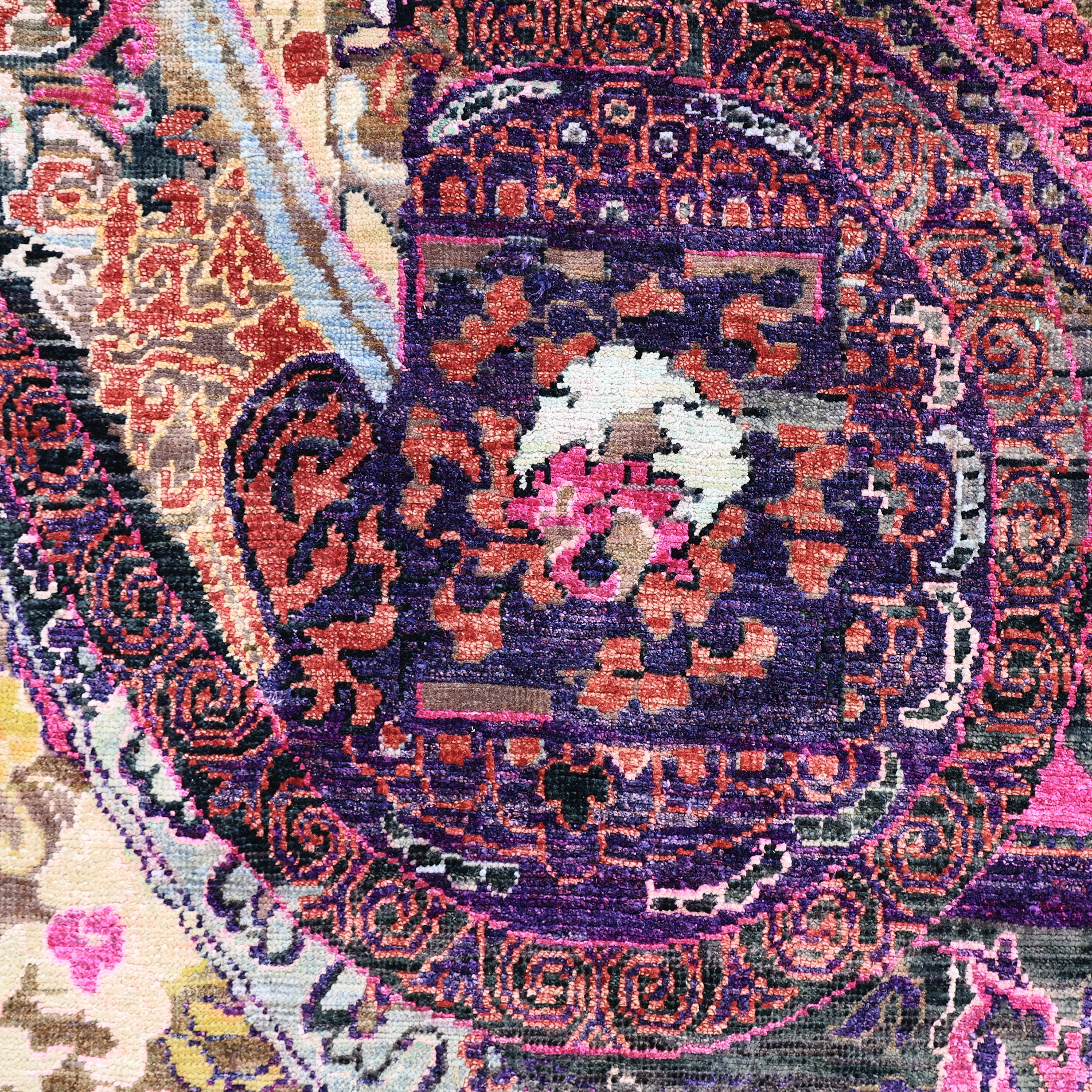 Purple Alchemy Transitional Wool Silk Blend Rug - 8'10" x 11'10" - Image 5