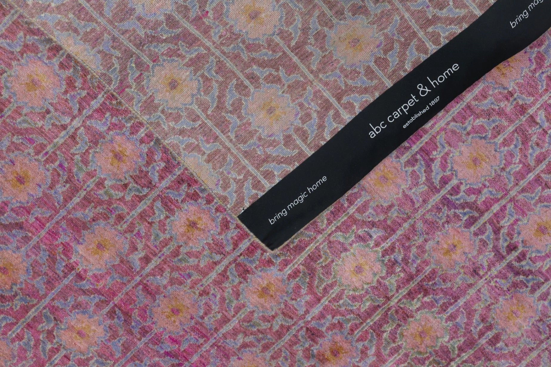 Purple Aura Contemporary Saree Silk Rug - Image 9