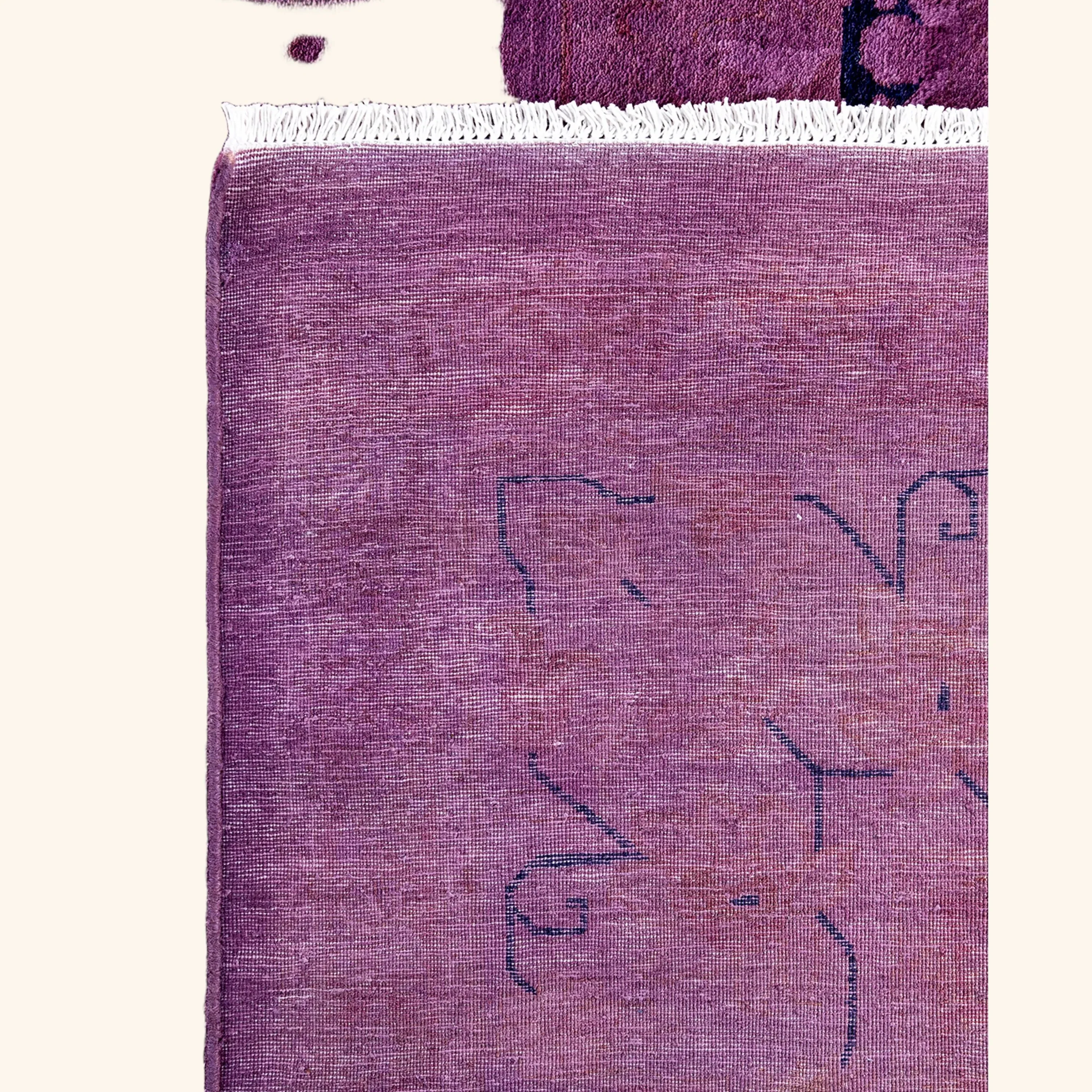 Purple Samsara Wool Rug - 6'1" x 8'10" - Image 3