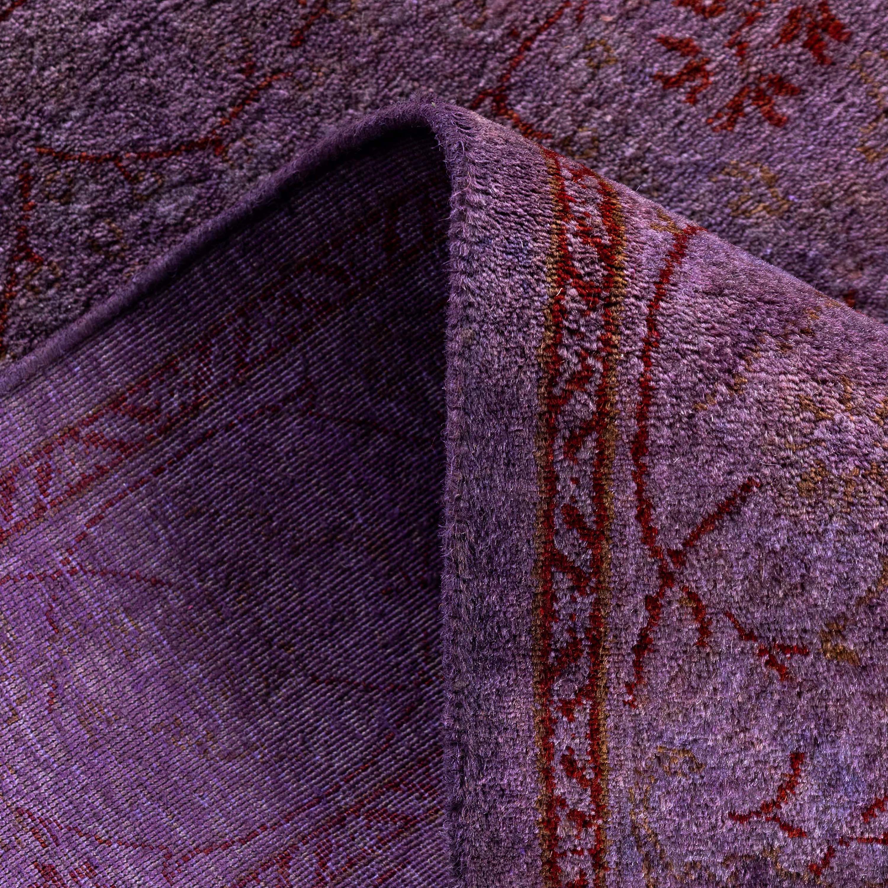 Purple Samsara Wool Runner - 2'6" x 19'1" - Image 6