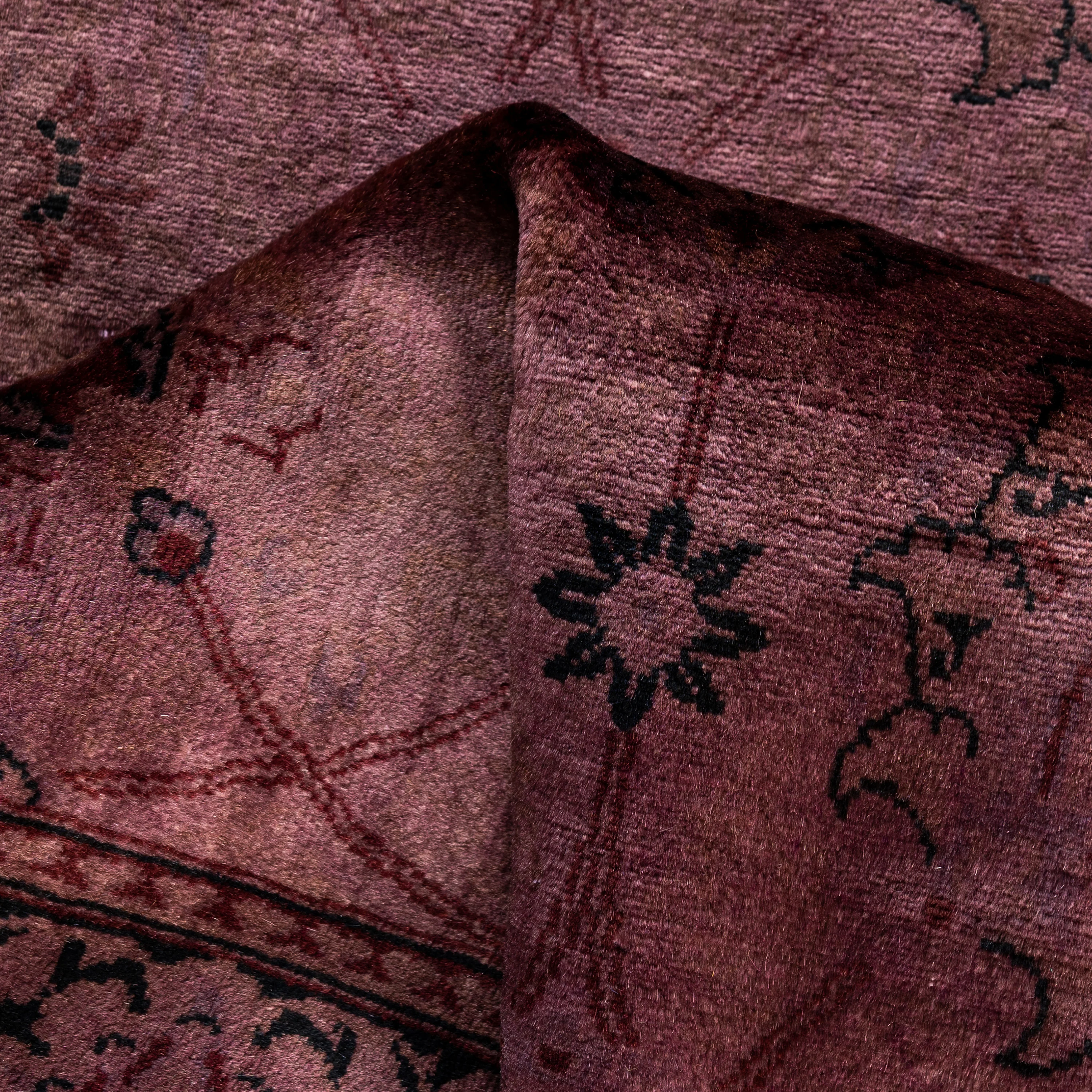 Purple Samsara Wool Runner - 2'7" x 13'9" - Image 7