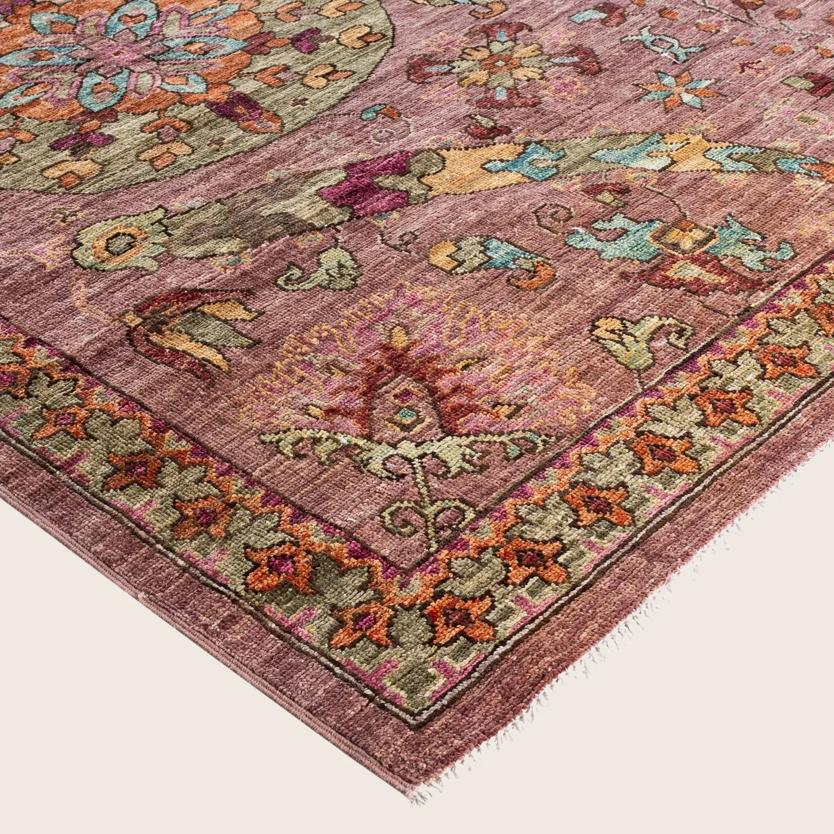 Purple Soluna Traditional Wool Rug - 10'5" x 13'9" - Image 2