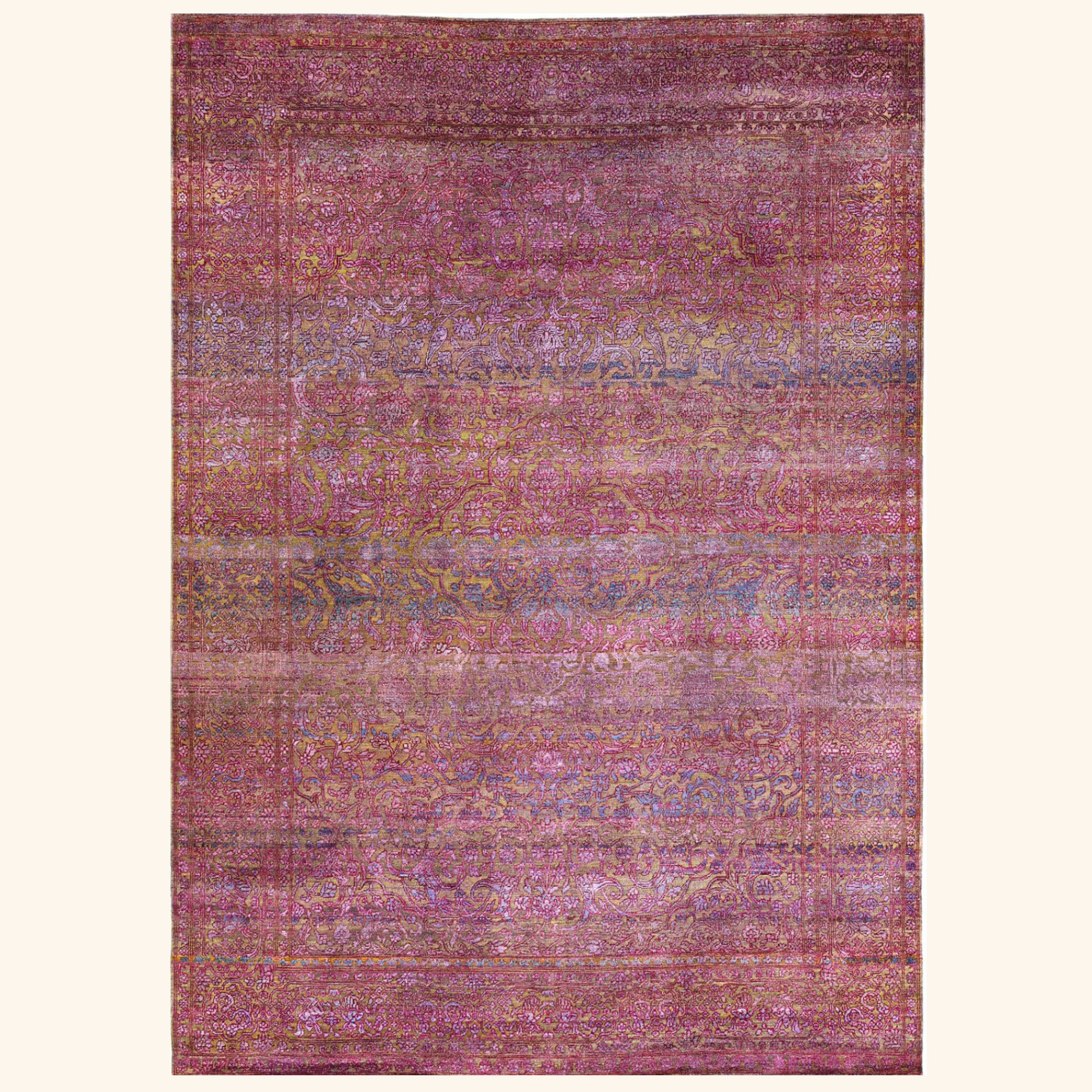 Purple Alchemy Wool Silk Blend Rug - 9'9" x 14'