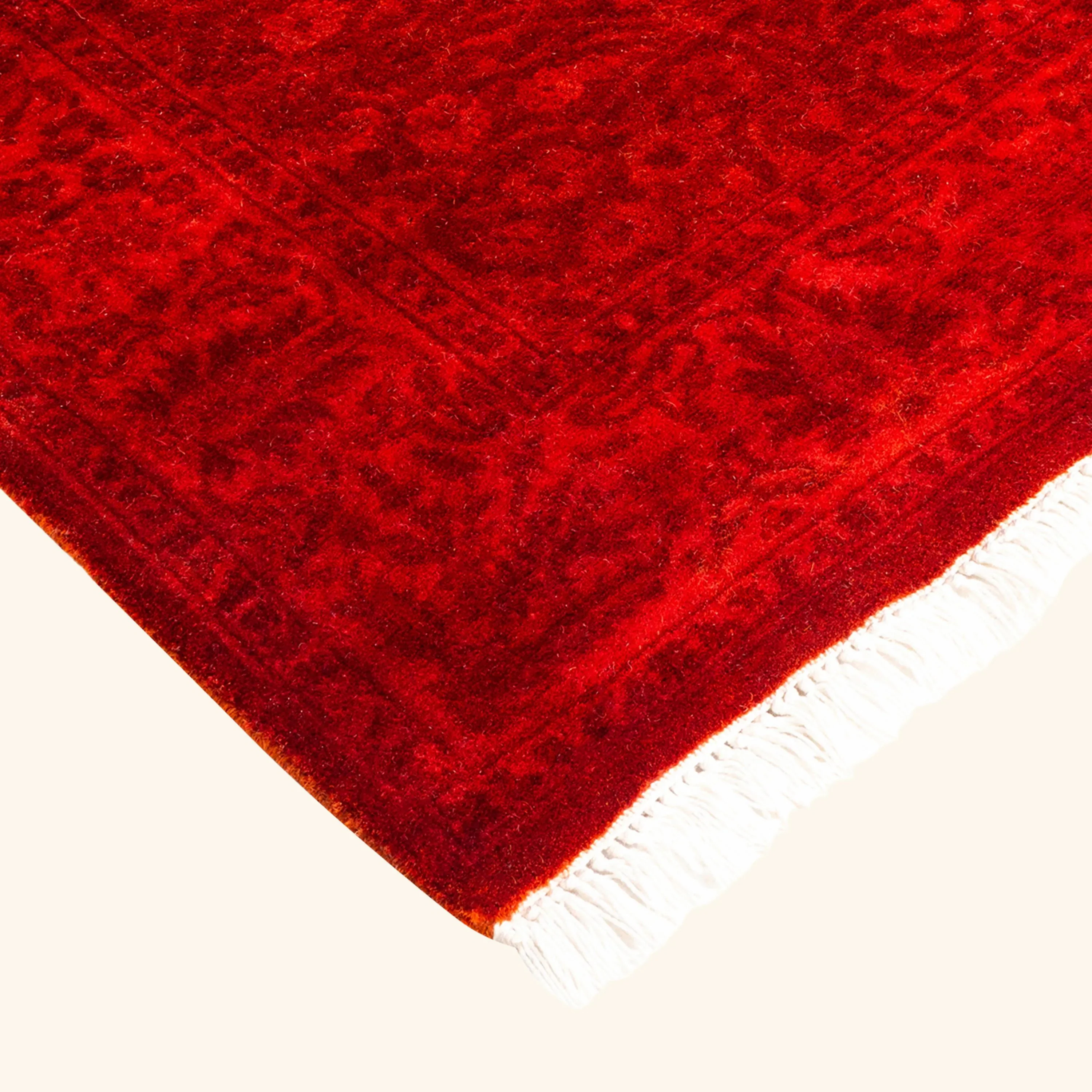 Red Samsara Wool Runner - 2'7" x 20'9" - Image 4