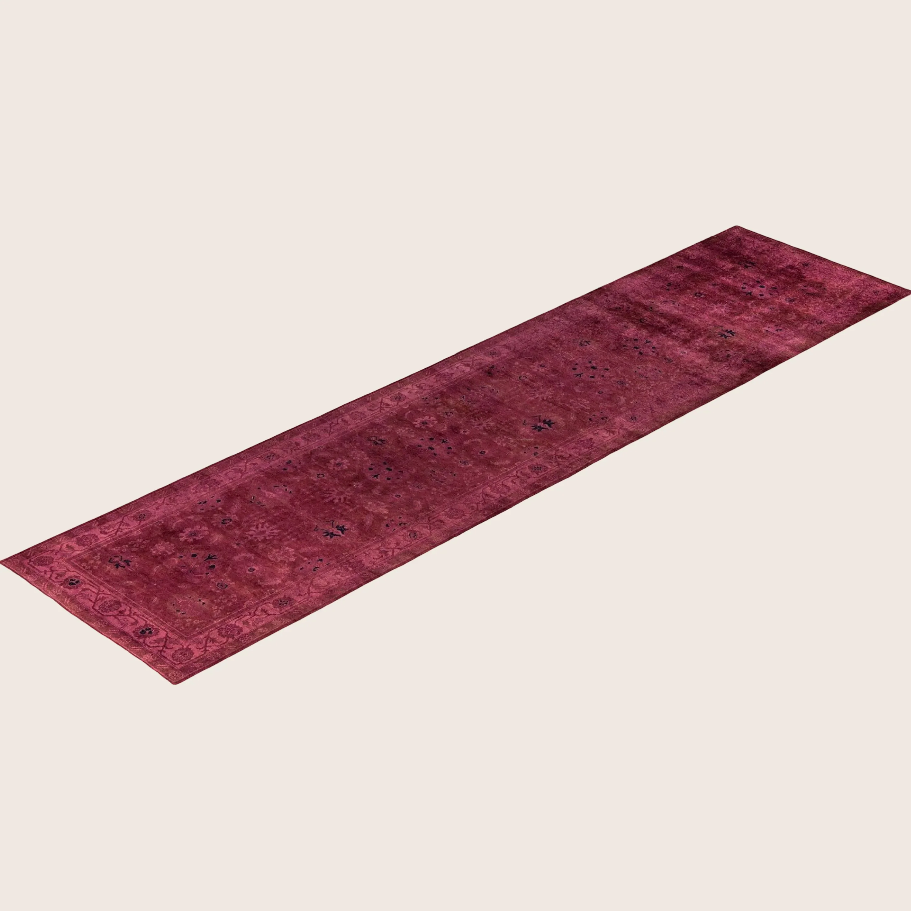 Red Samsara Wool Runner - 3' x 12'2" - Image 2