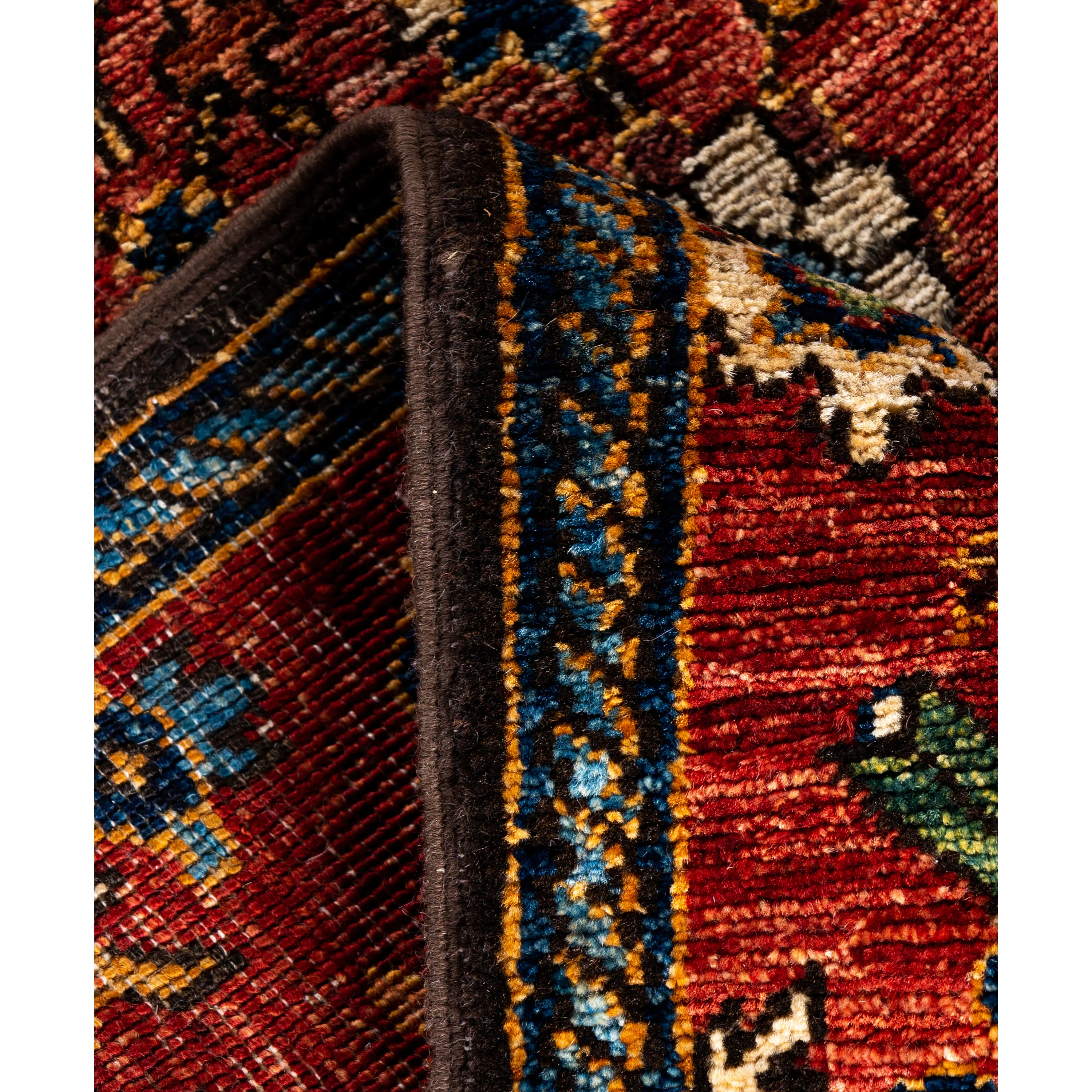 Red Traditional Serapi Wool Runner - 2'9" x 19'2" - Image 3
