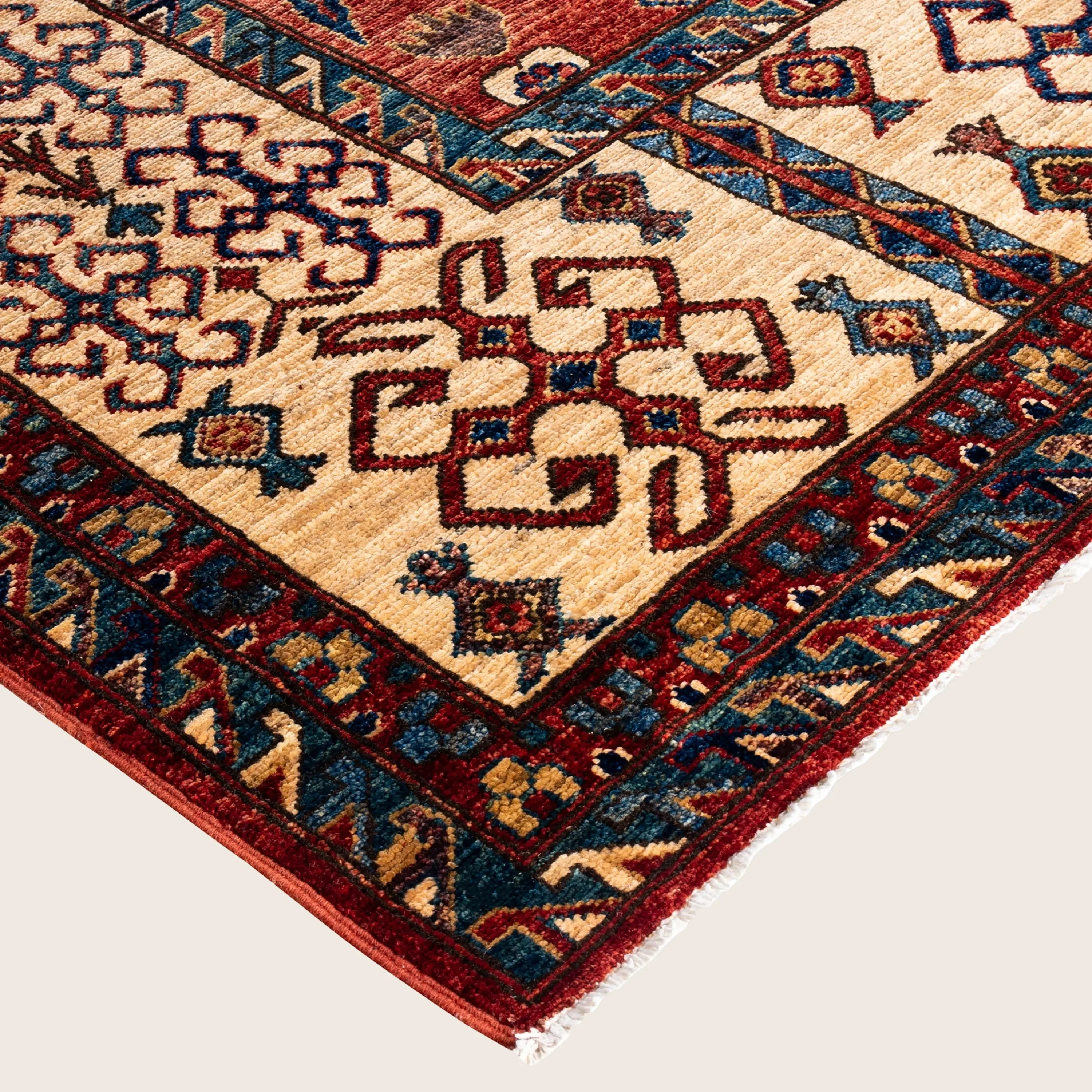 Red Traditional Serapi Wool Rug - 9' x 12' - Image 2