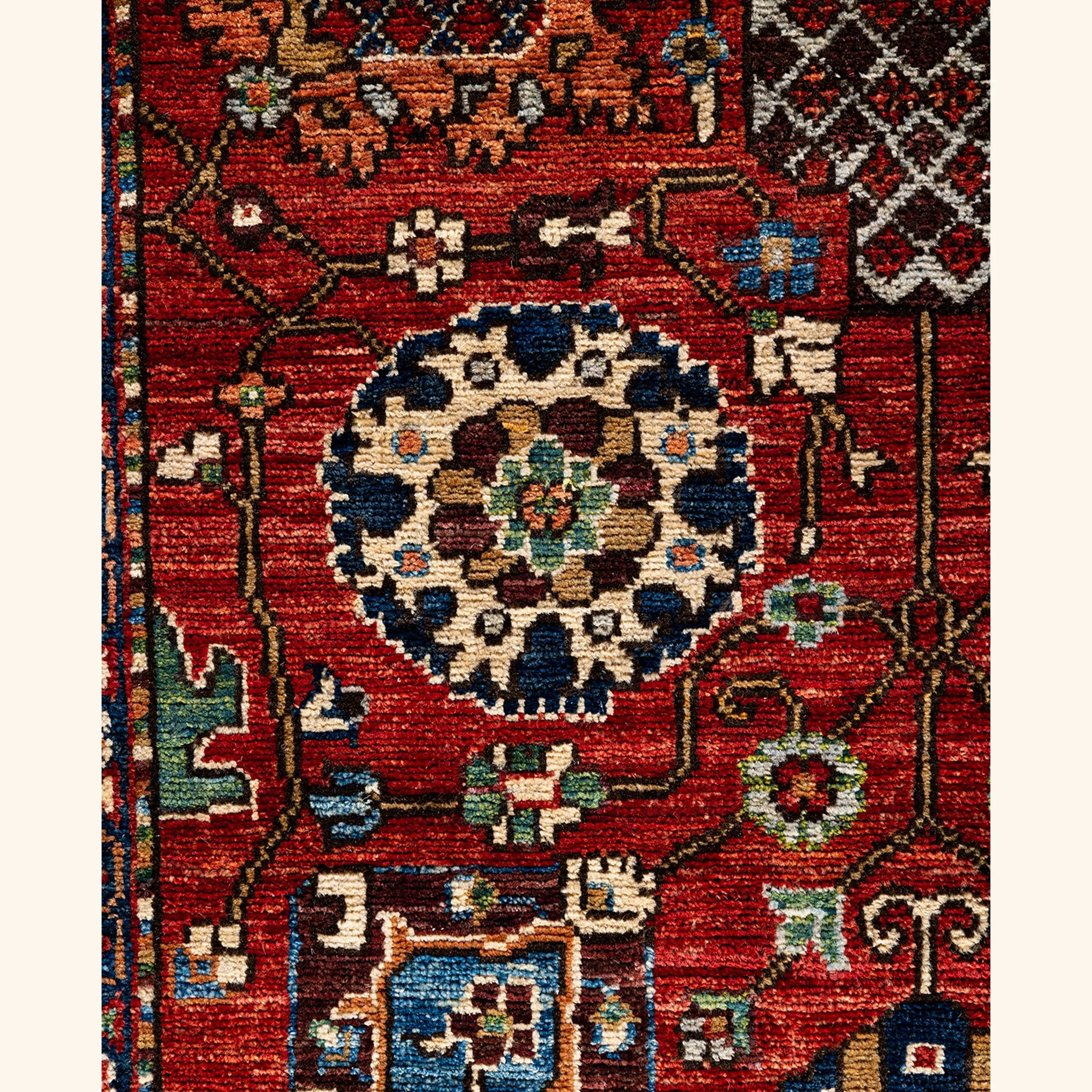 Red Traditional Serapi Wool Runner - 2'7" x 11'4" - Image 2