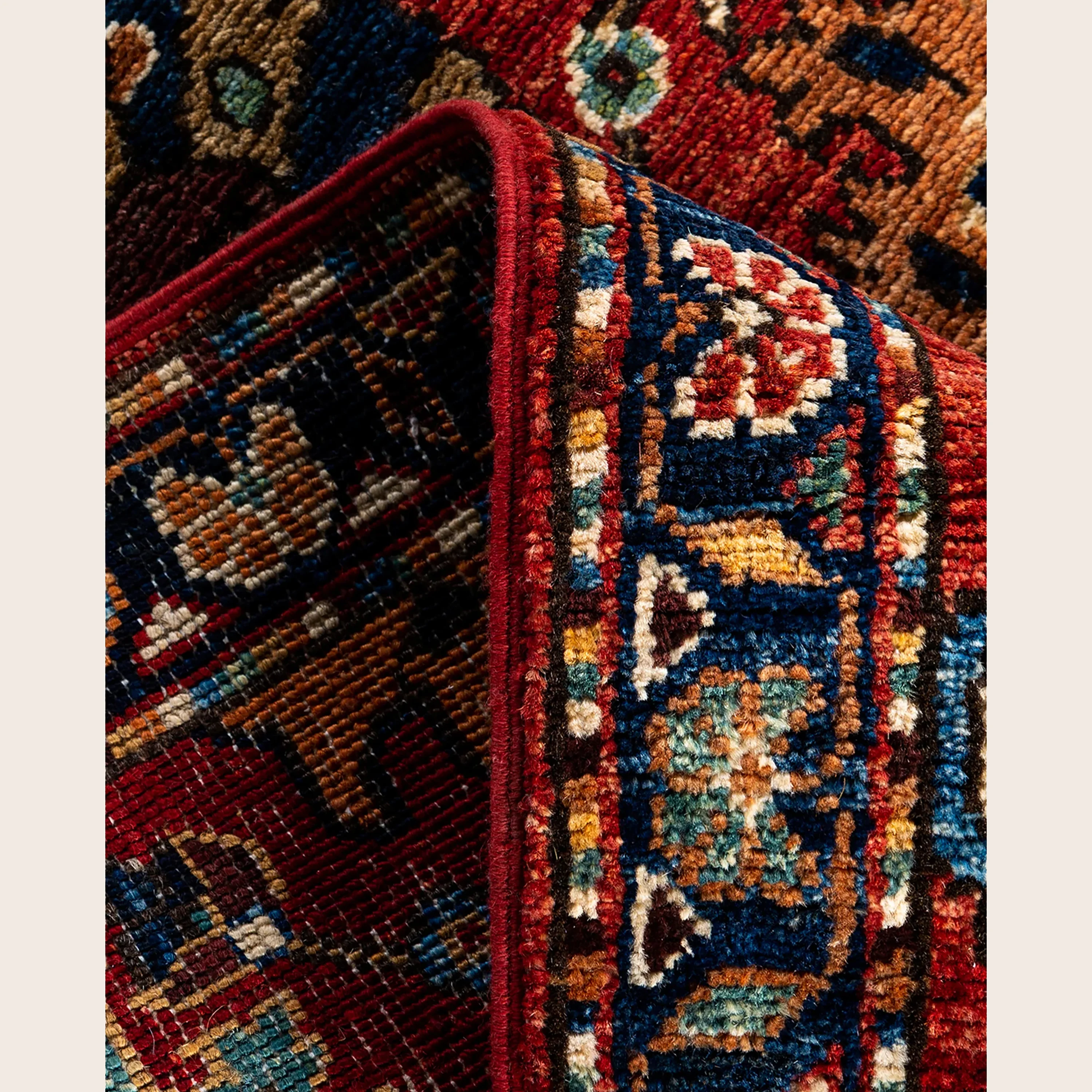 Red Traditional Serapi Wool Runner - 2'7" x 11'4" - Image 3