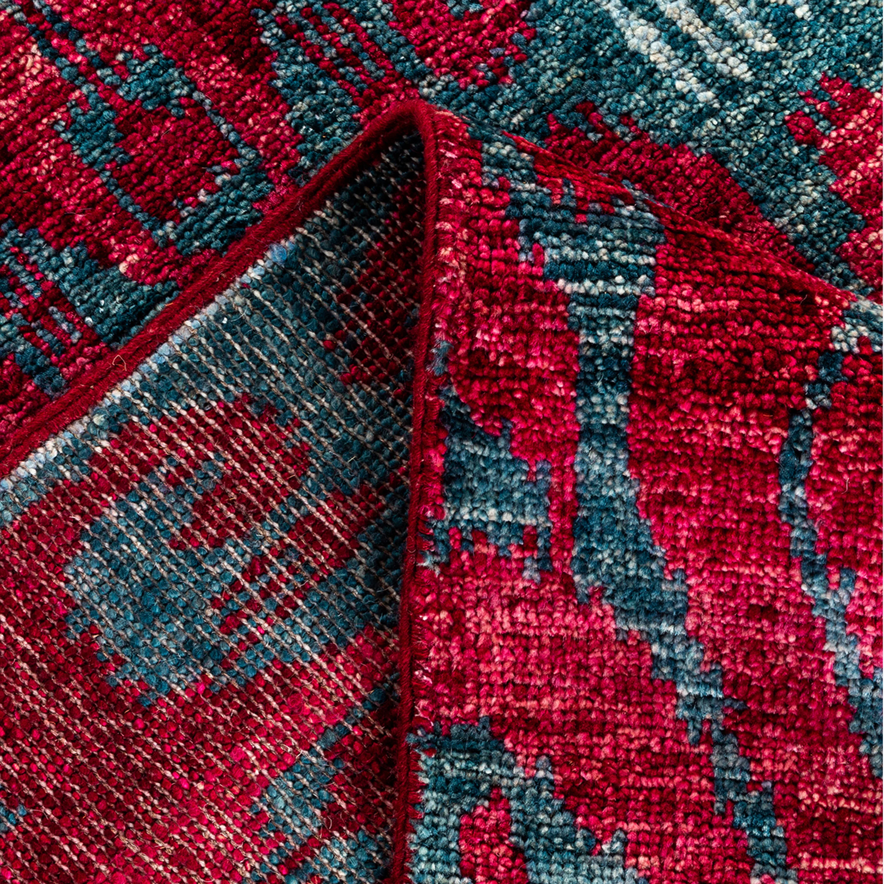 Red Traditional Wool Runner - 4' x 10' 4" - Image 8